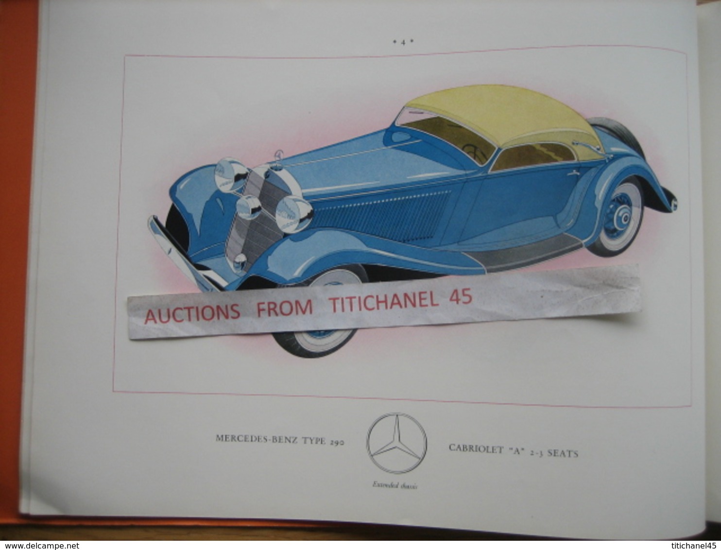 Superbe Catalogue De 1935 Automobile MERCEDES-BENZ Type 290 - Illustré De 14 Modèles En Couleur - 32 Pages - Reclame