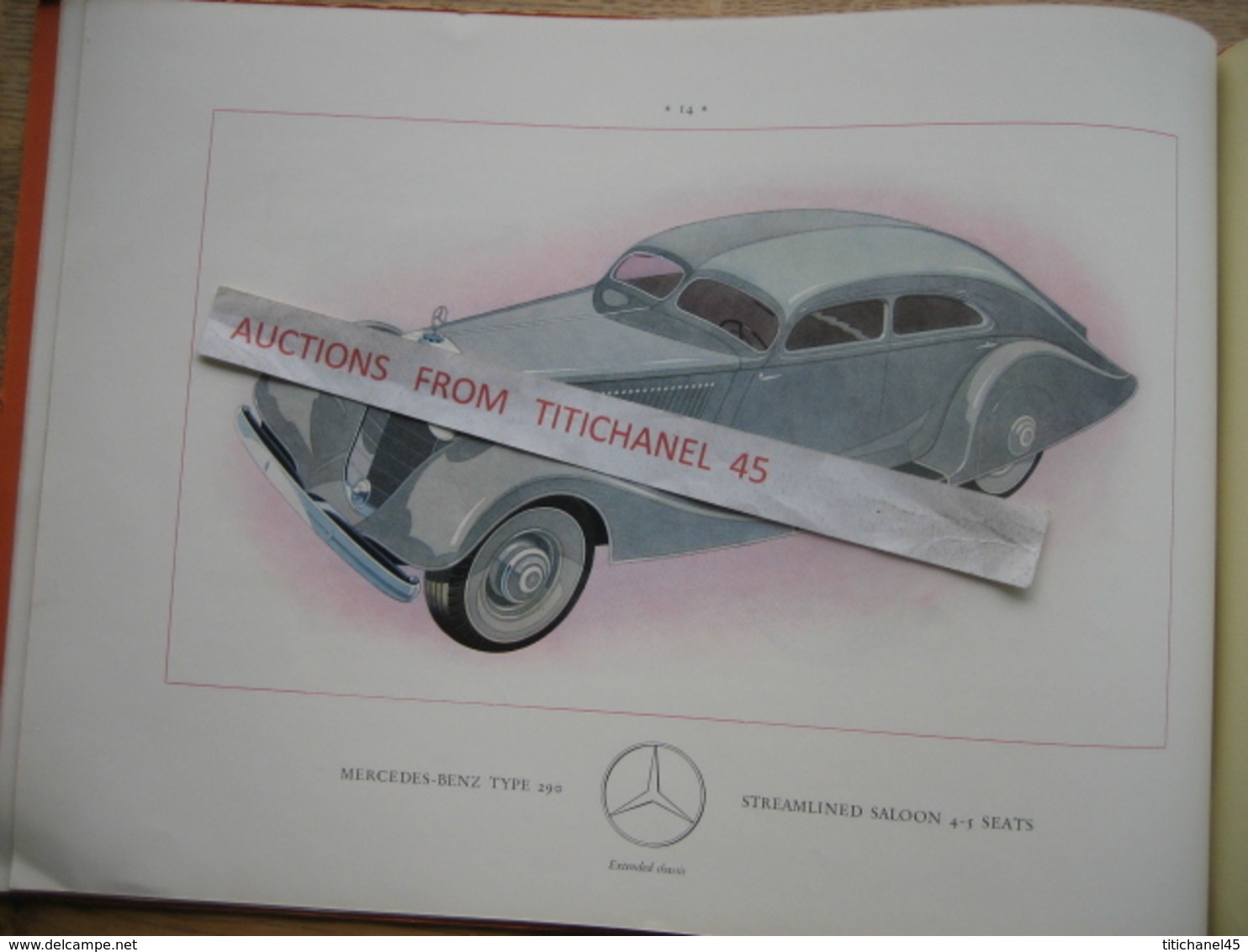 Superbe catalogue de 1935 automobile MERCEDES-BENZ type 290 - illustré de 14 modèles en couleur - 32 pages