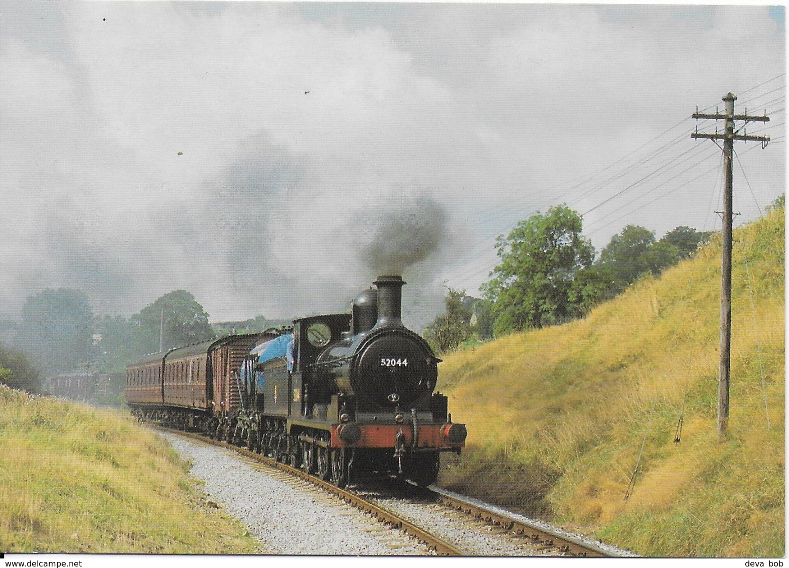 Railway Postcard L&YR Class 25 52044 LMS 2F 0-6-0 Lancashire & Yorkshire - Trains