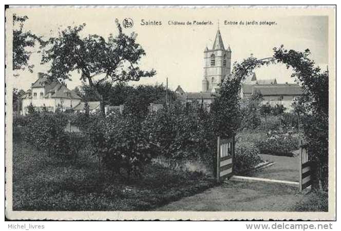 Saintes - Château De Poederlé - Entrée Du Jardin Potager - Pas Circulé - Tubize - TBE - Tubize