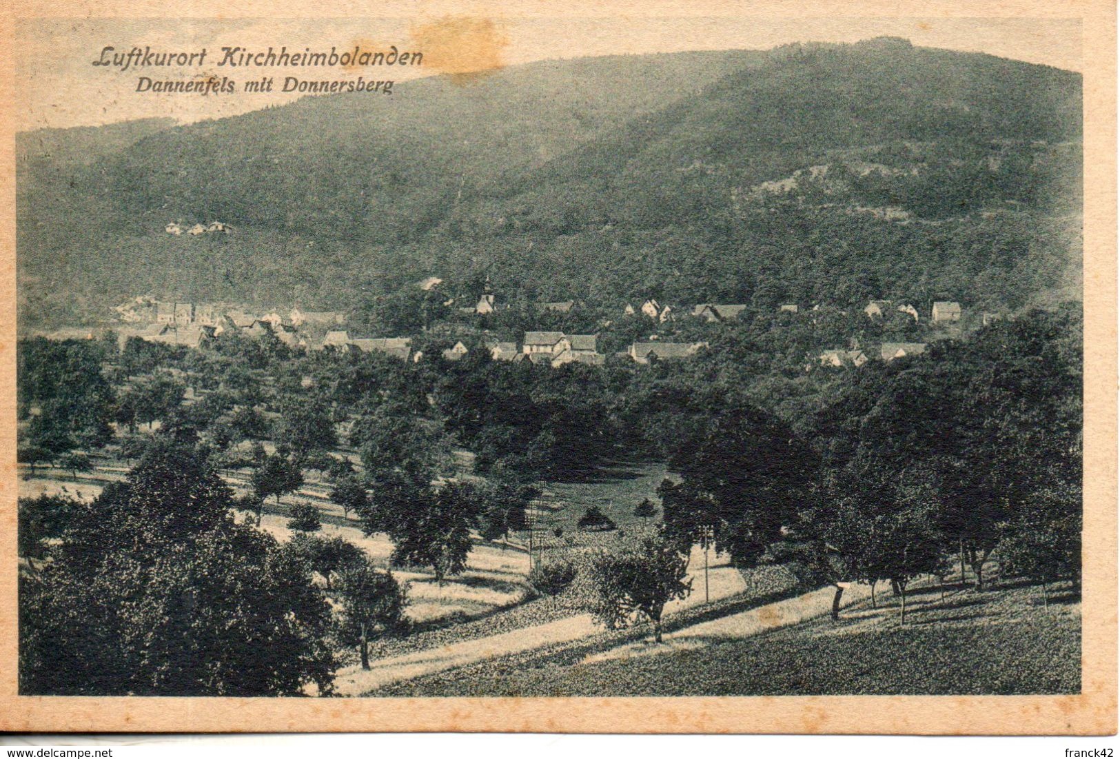 Allemagne. Lufkurot Kirchheimbolanden. Dannenfels Mit Dannersberg - Kirchheimbolanden