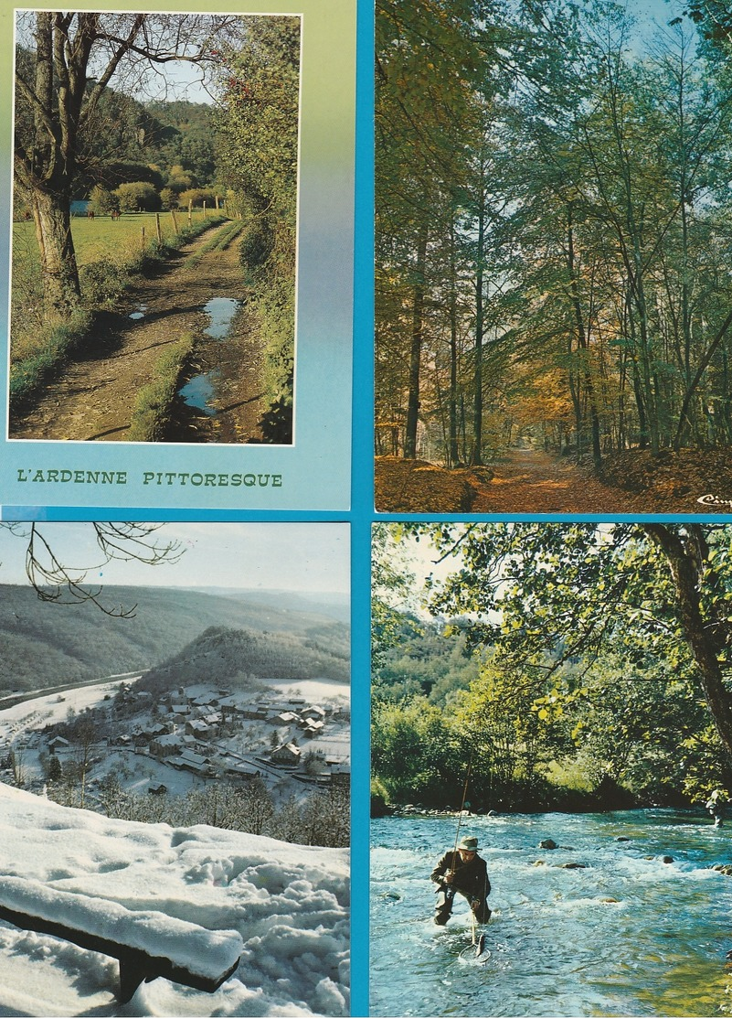 BELGIË De Ardennen, Lot van 60 postkaarten, Cartes Postales