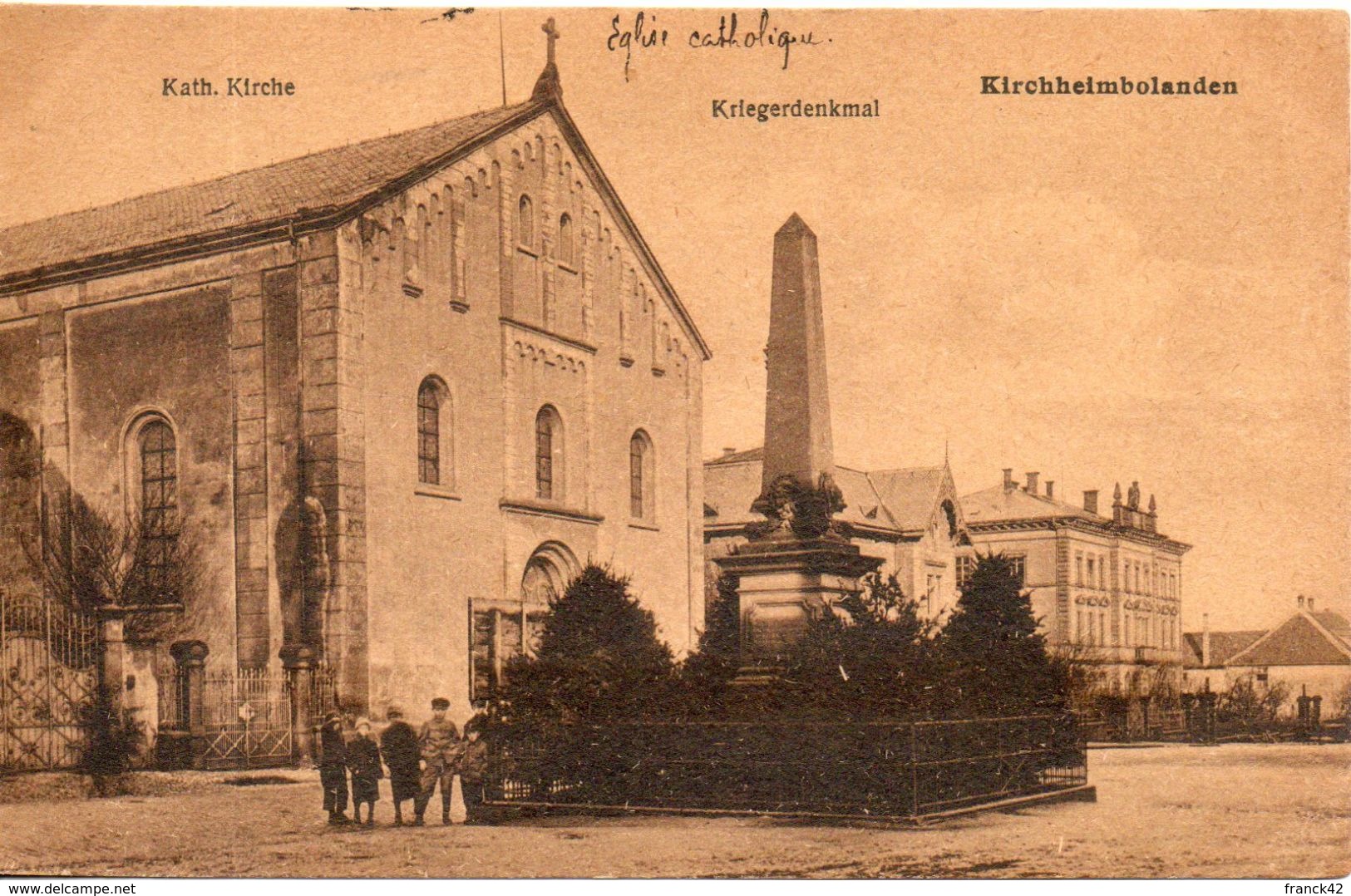Allemagne. Kirchheimbolanden. Kath. Kirche. Krigerdenkmal - Kirchheimbolanden