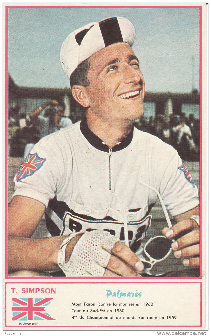 Cyclisme , T Simpson , Palmarès, Photo Miroir Sprint - Cyclisme