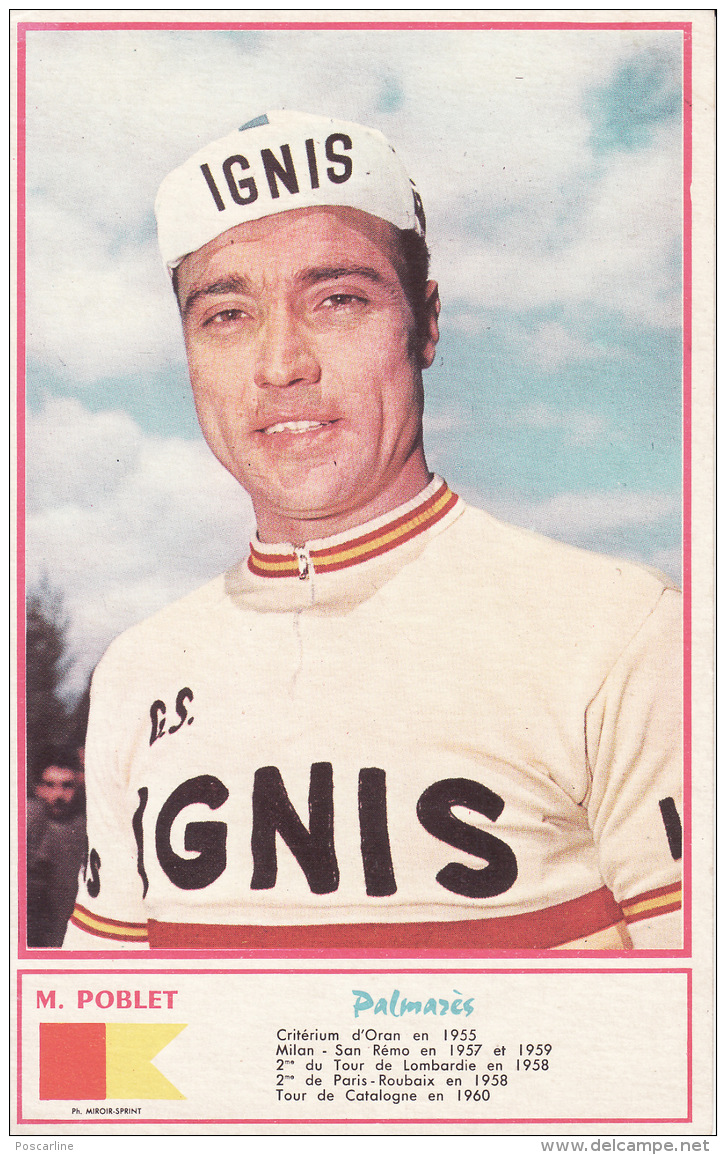 Cyclisme , M Poblet,  Palmarès, Photo Miroir Sprint - Cyclisme