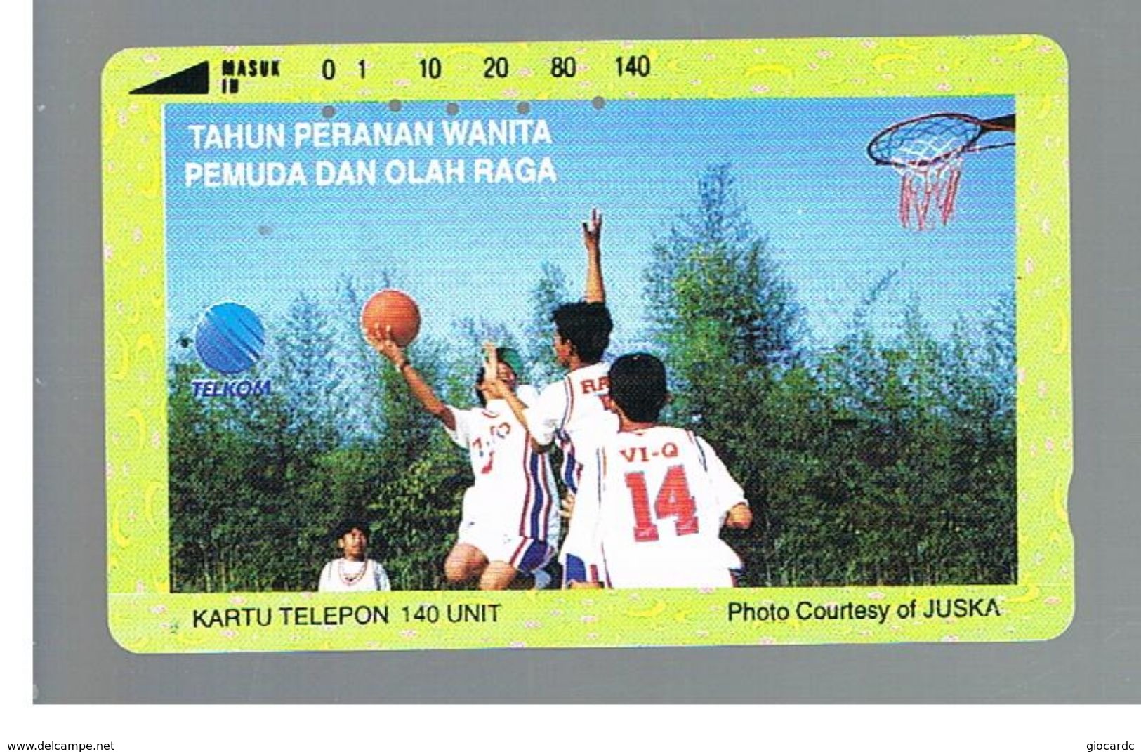 INDONESIA - TELKOM  -  SPORT BASKET BALL              - USED - RIF. 10382 - Sport