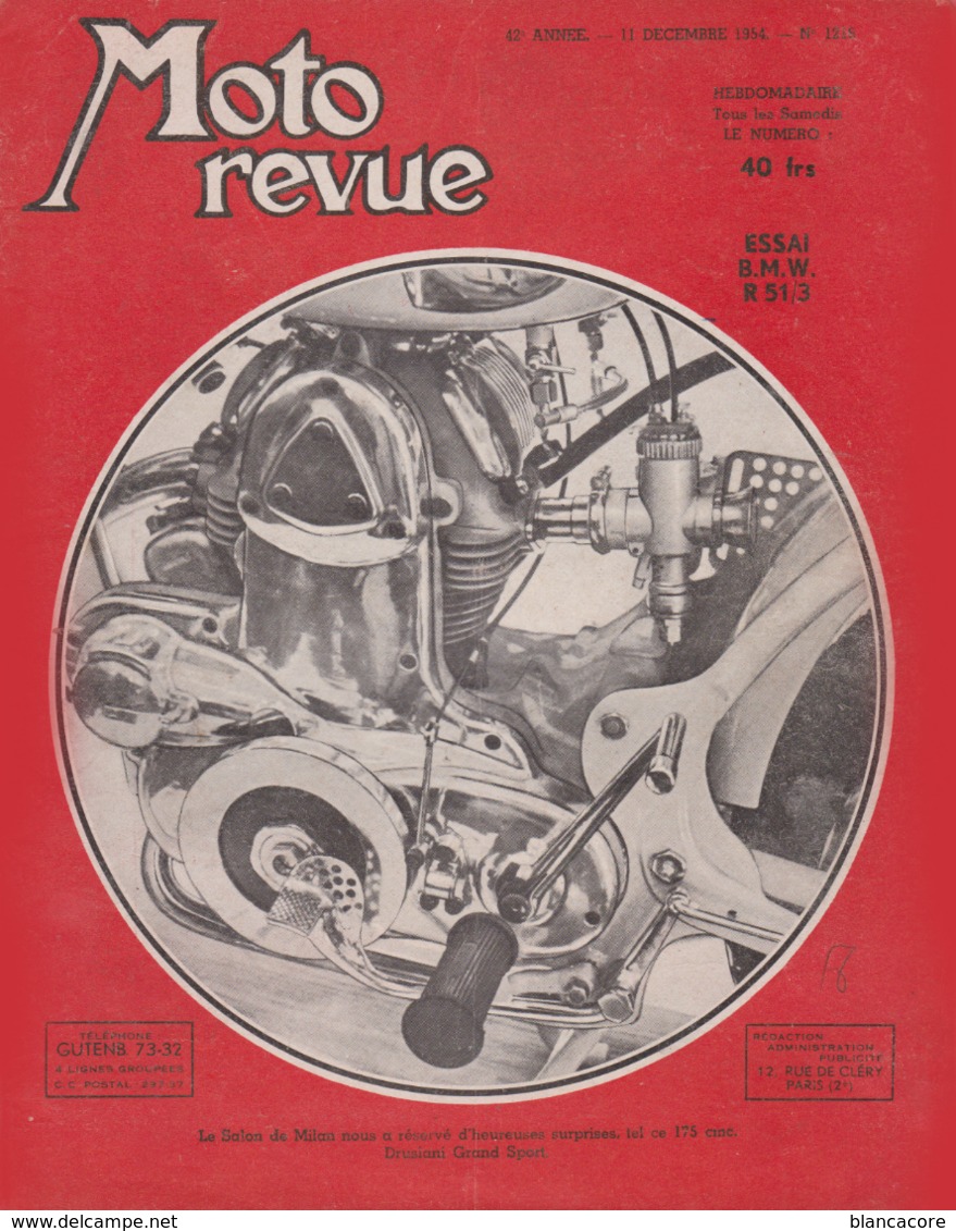 Moto Revue  11 Décembre 1954 - Moto
