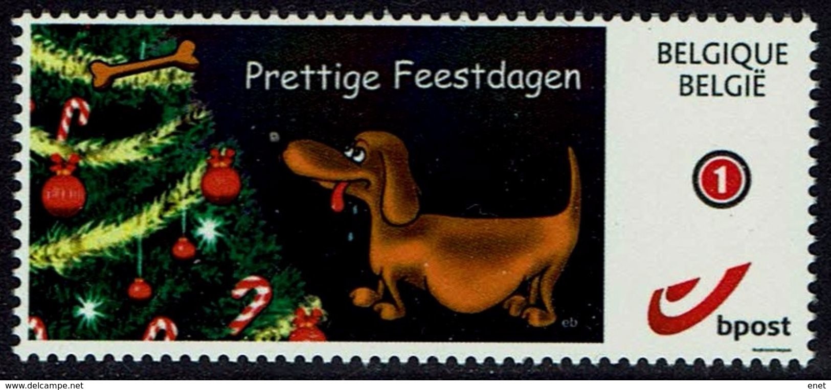 Belgie Belgien 2017 - Teckel Dackel - Hond Hund Dog - Feestdagen - Other & Unclassified