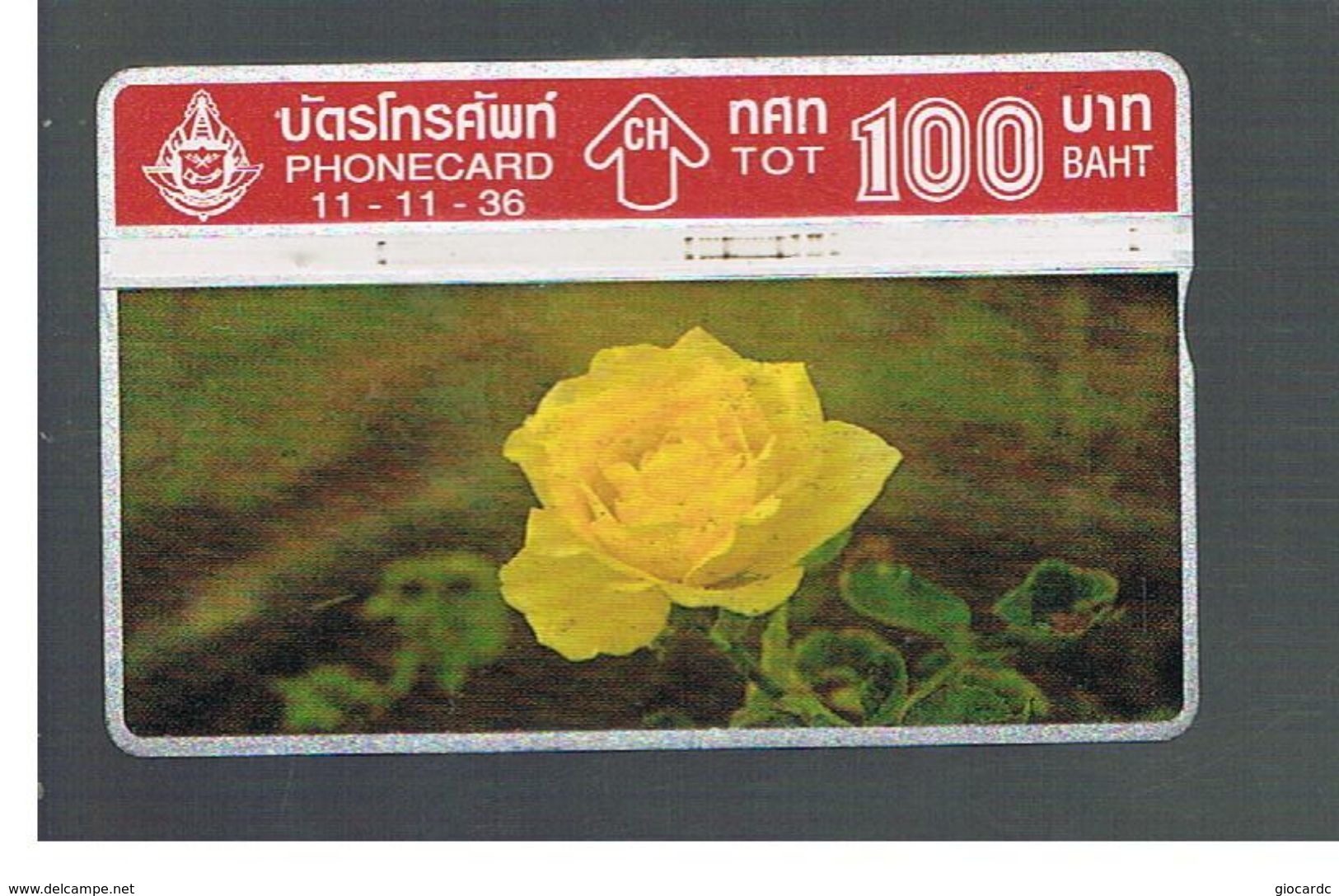 TAILANDIA (THAILAND) -  1993  FLOWERS: ROSE     - USED  -  RIF. 10383 - Fleurs