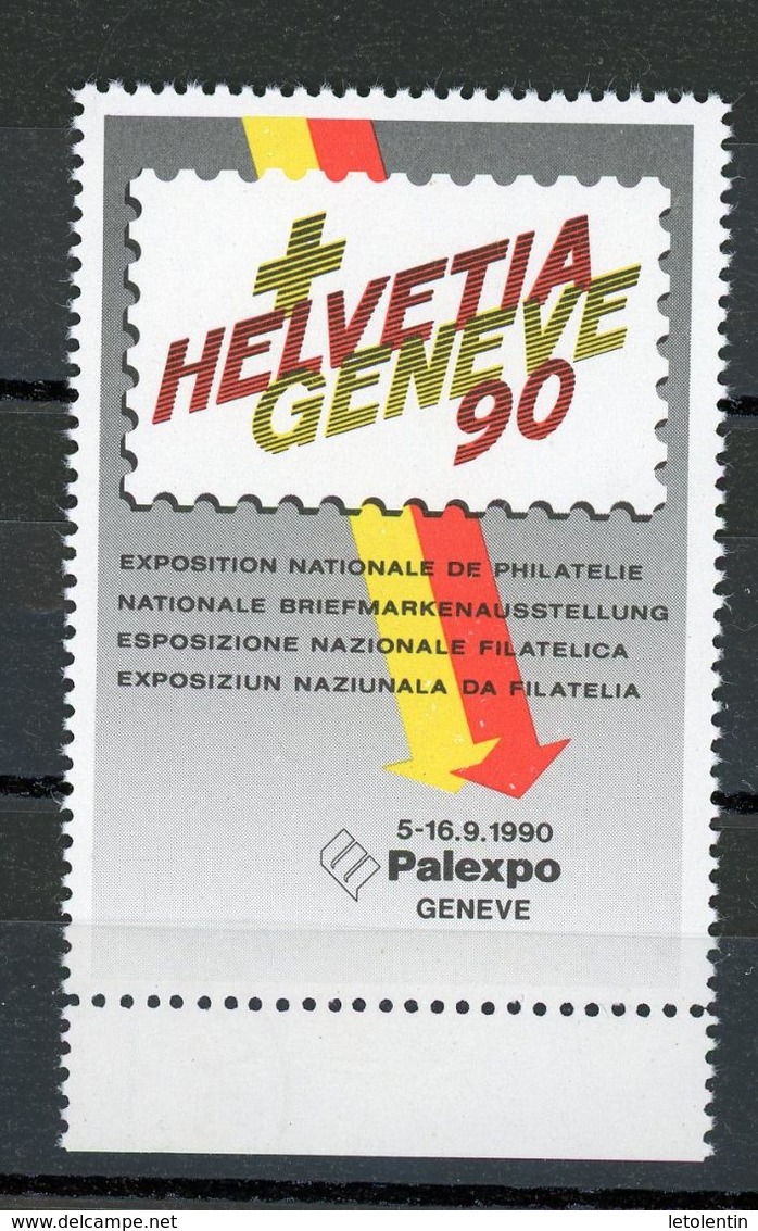 HELVETIA 90 GENEVE 1990 ** - Esposizioni Filateliche