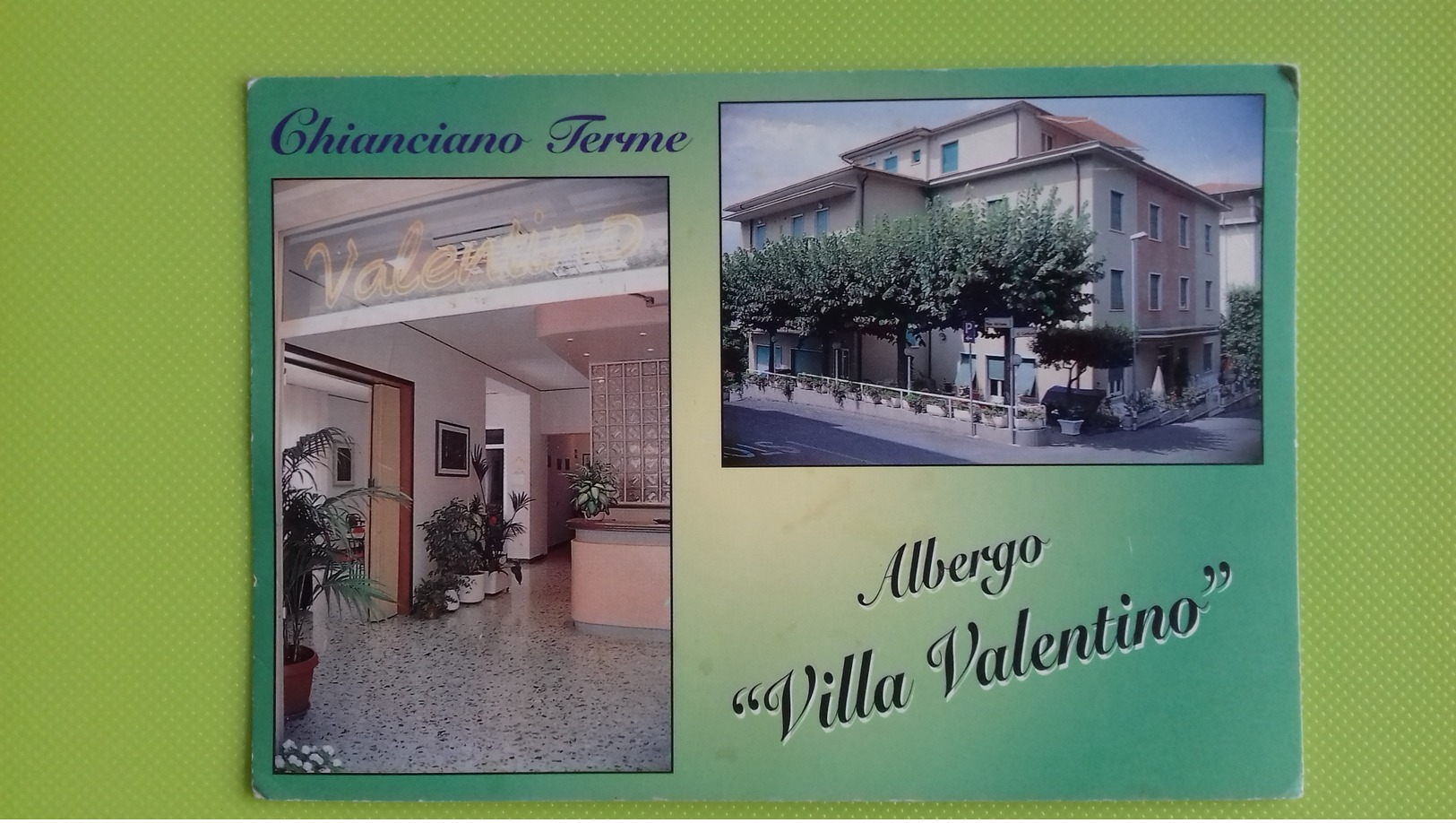 Cartolina CHIANCIANO TERME - SI - Viaggiata - Postcard - Albergo "Villa Valentino" - Siena