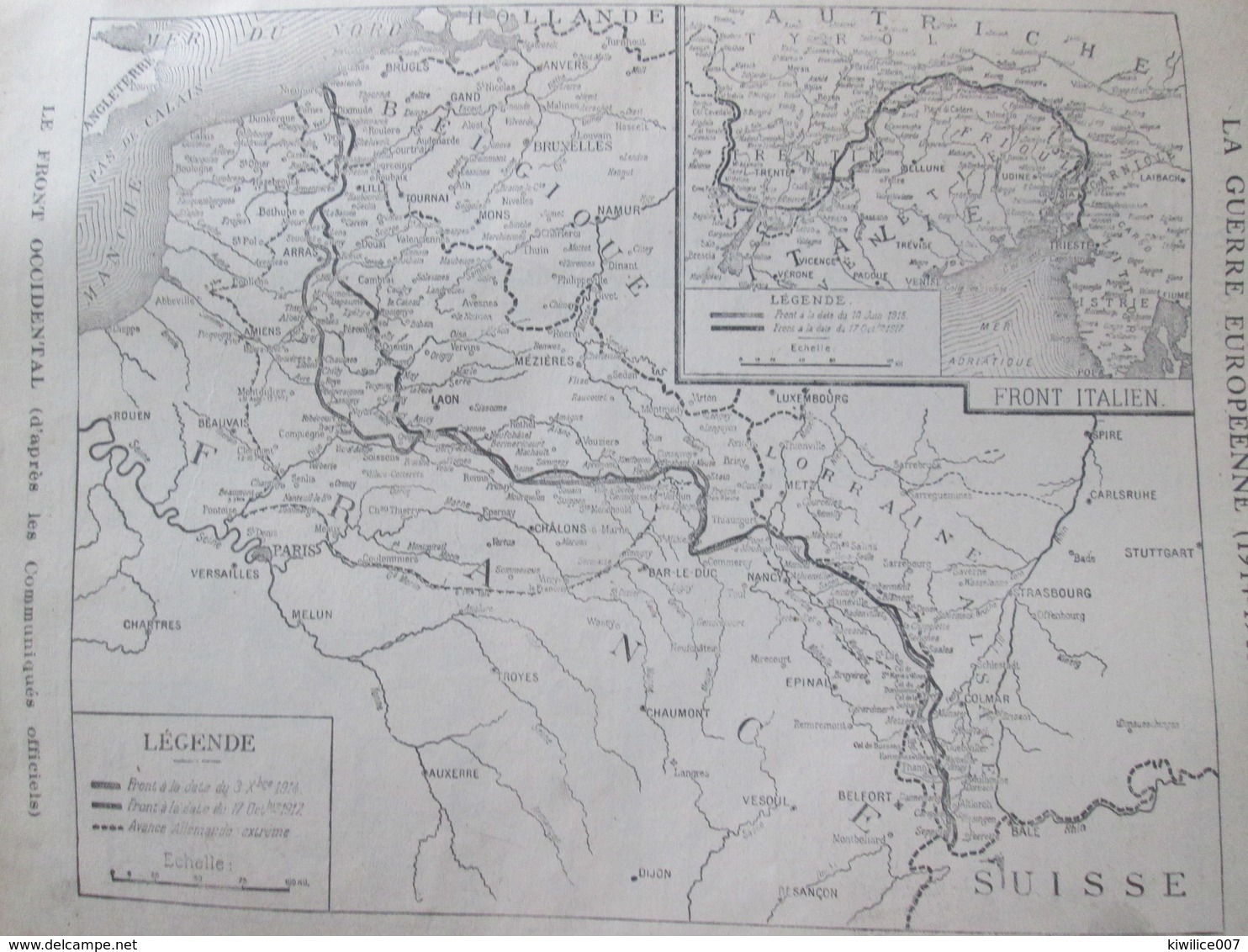 Semaine Militaire 11 Au 18 Octobre 1917 La Foret De  HOUTHULST  Langemarck  + Carte Du Front 17 Octobre 1914 - Non Classificati