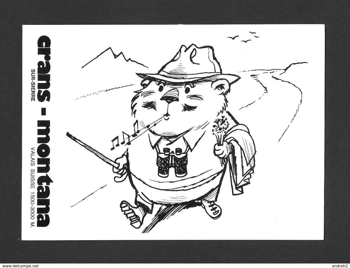 SUISSE - VALAIS - CARICATURE LE BIBI DE CRANS - MONTANA SUR SIERRE - Crans-Montana