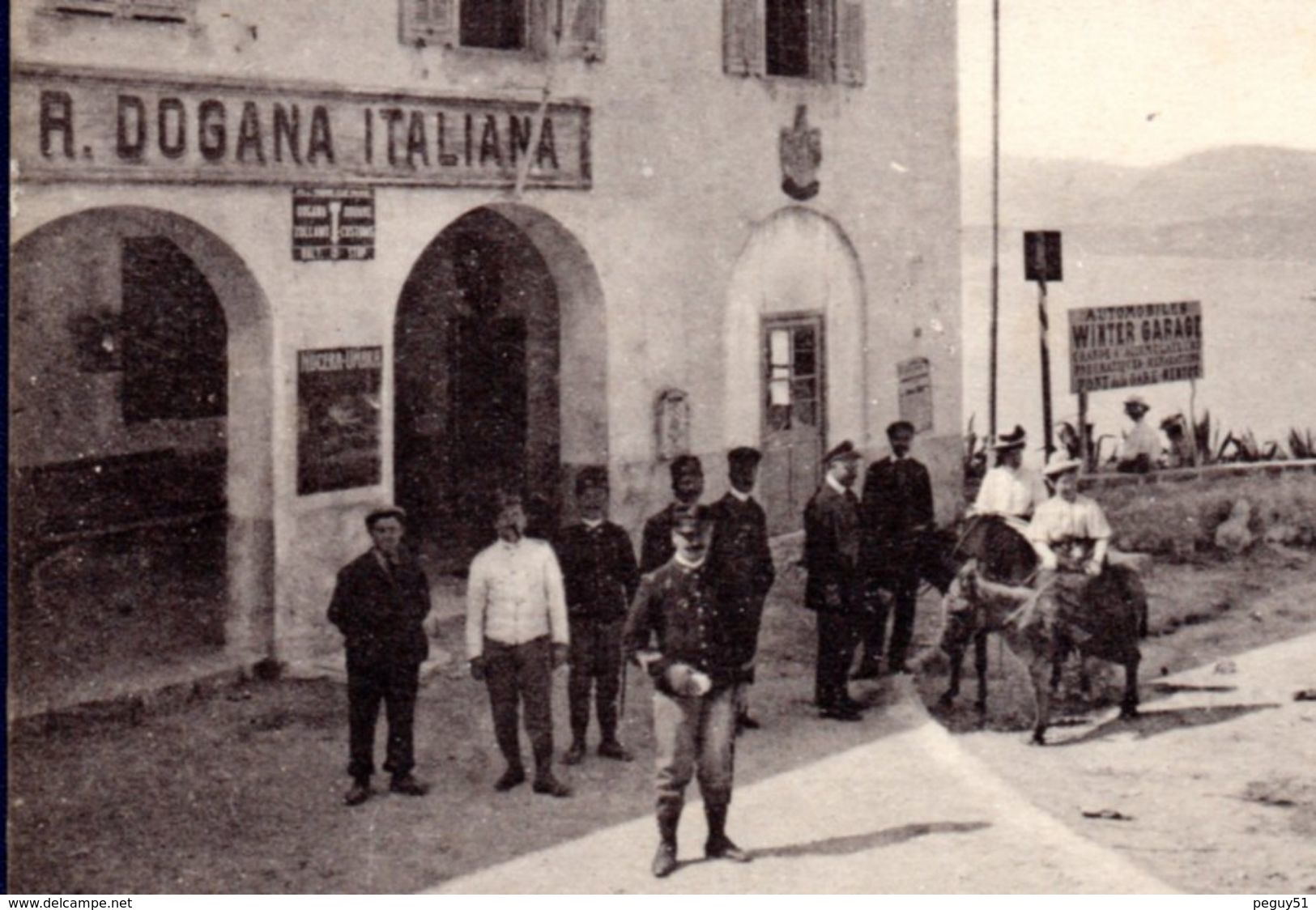 Menton. Douane Italienne. Douaniers Italiens. Promenade à Dos D' ânes. - Zoll