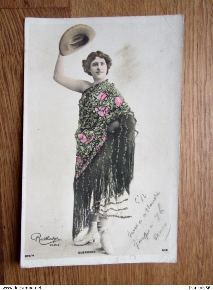 Guerrero  - Jolie Jeune Femme Artiste Au Chapeau - Reutlinger Paris - Ajoutis Paillettes - Entertainers