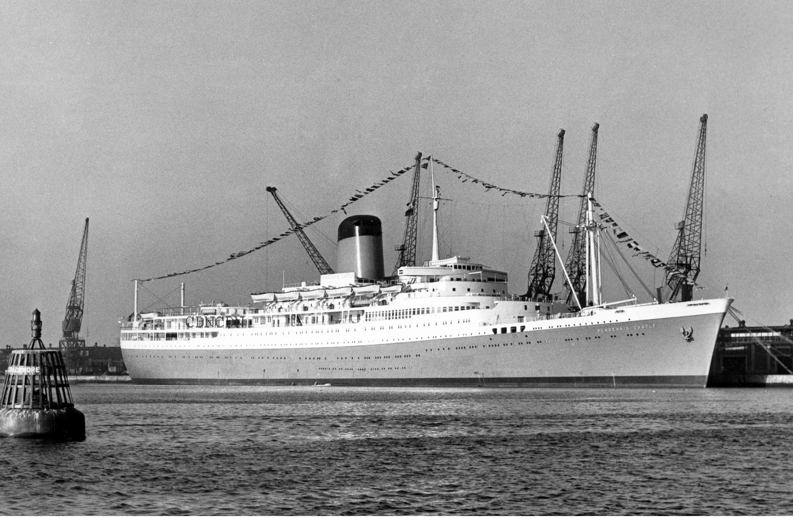 7X5 PHOTO OF PENDENNIS CASTLE MAIDEN VOYAGE - Other & Unclassified