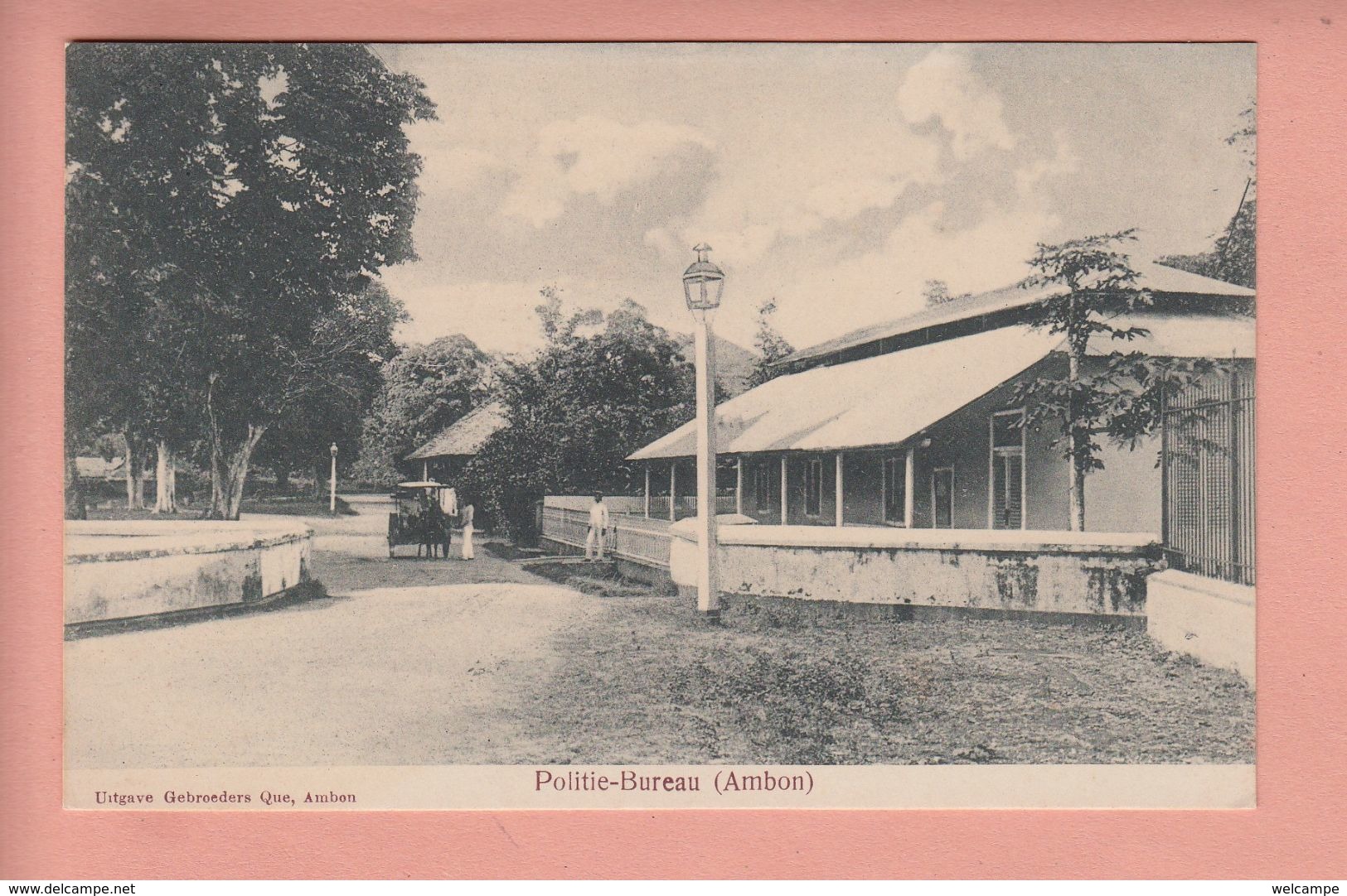 OLD POSTCARD INDONESIA -     AMBON - POLITIEBUREAU - Indonesia