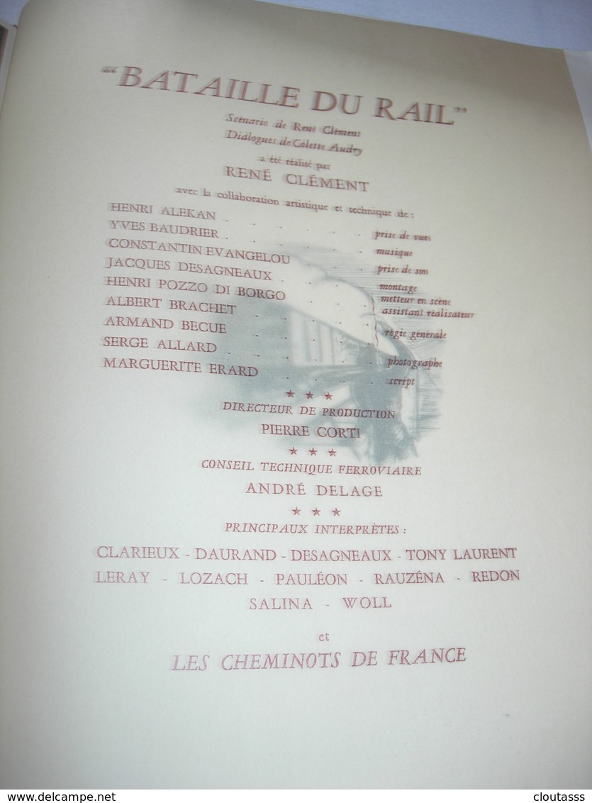 LA BATAILLE  DU RAIL) RARE- PLAQUETTE 15 PAGES -TEXTE PHOTOS CITATION DE GAULLE 17 MAI 1945 lire ci-dessous