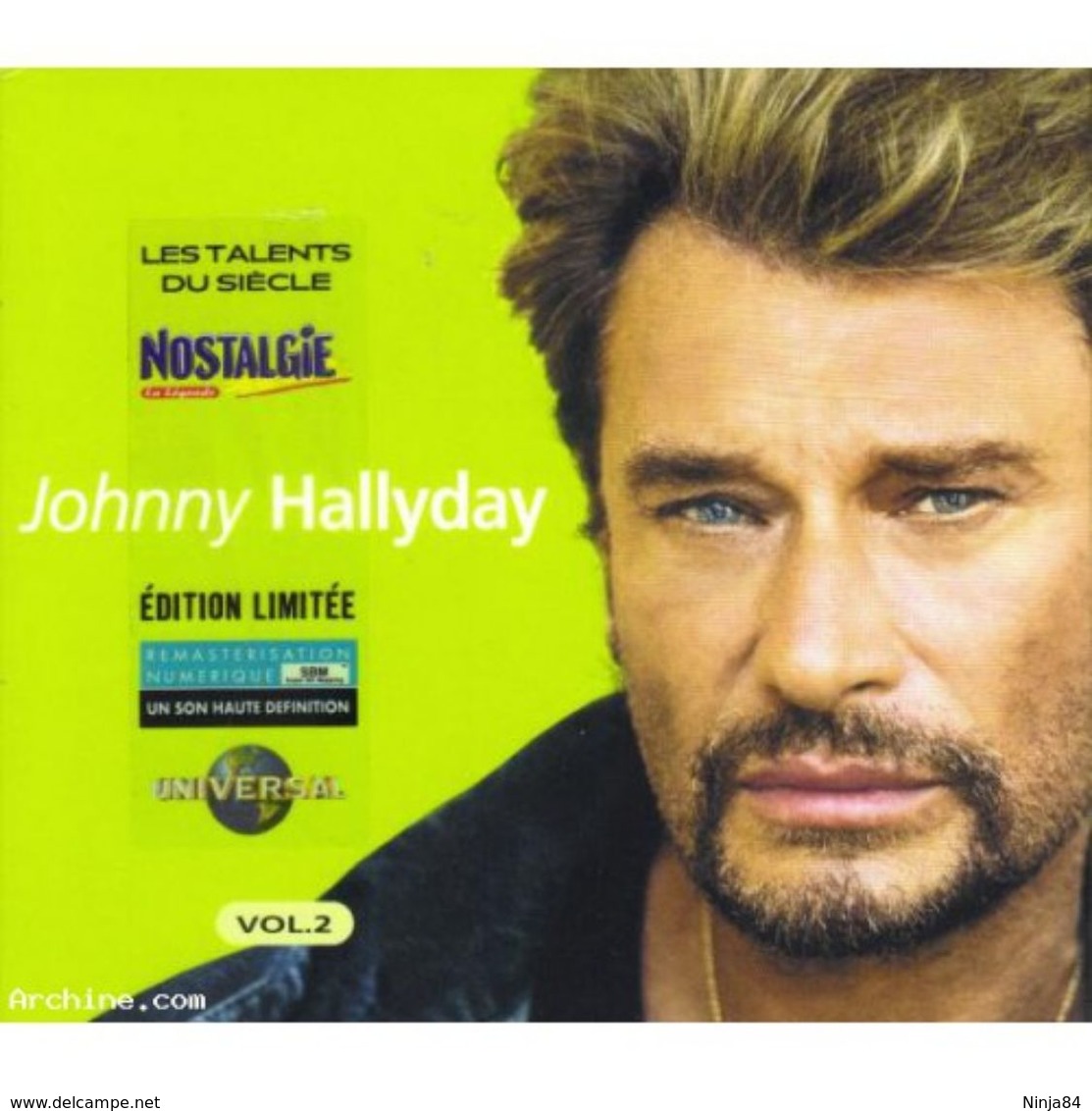 CD  Johnny Hallyday  "  Les Talents Du Siècle Vol. 2 " - Otros - Canción Francesa