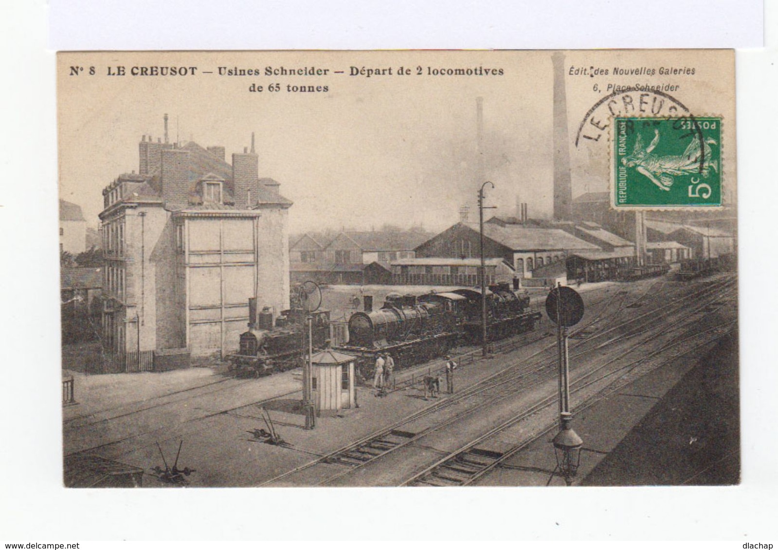 Le Creusot. 1903. Usines Schneider. Départ De Deux Locomotives De 65 Tonnes. (2599) - Industrie