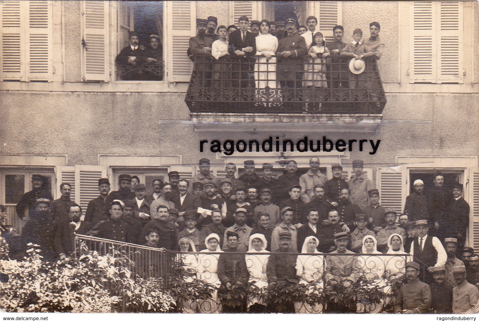 CPA PHOTO - 63 - CHATEL-GUYON - MILITARIA GUERRE De 1914-1918 HOPITAL MILITAIRE Corresp Blessé En 1915 - Châtel-Guyon