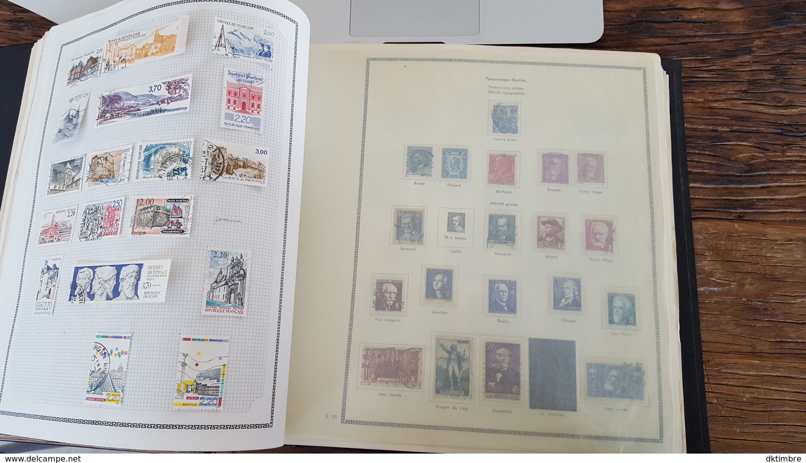 LOT 393151 ALBUM TMBRE DE FRANCEET COLONIE  NEUF ET OBLITERE COTE ENORME PORT A 10 EUROS