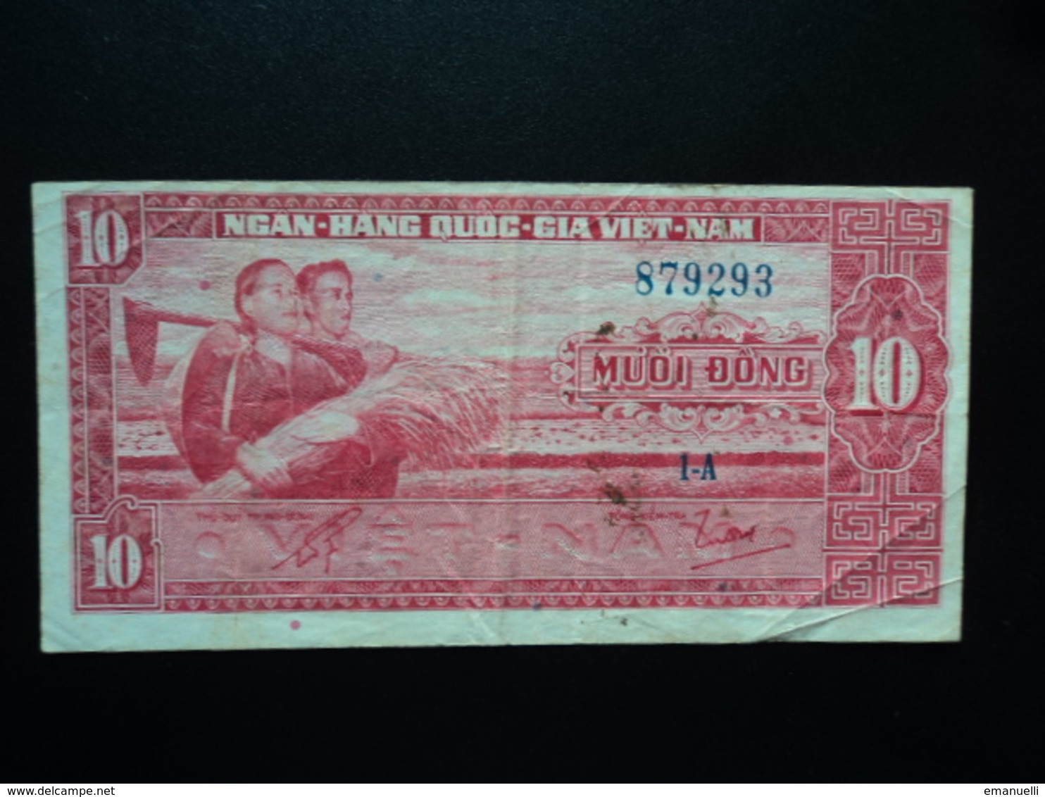 SUD VIETNAM : 10 DONG  ND 1962   P 5a *    TTB - Vietnam