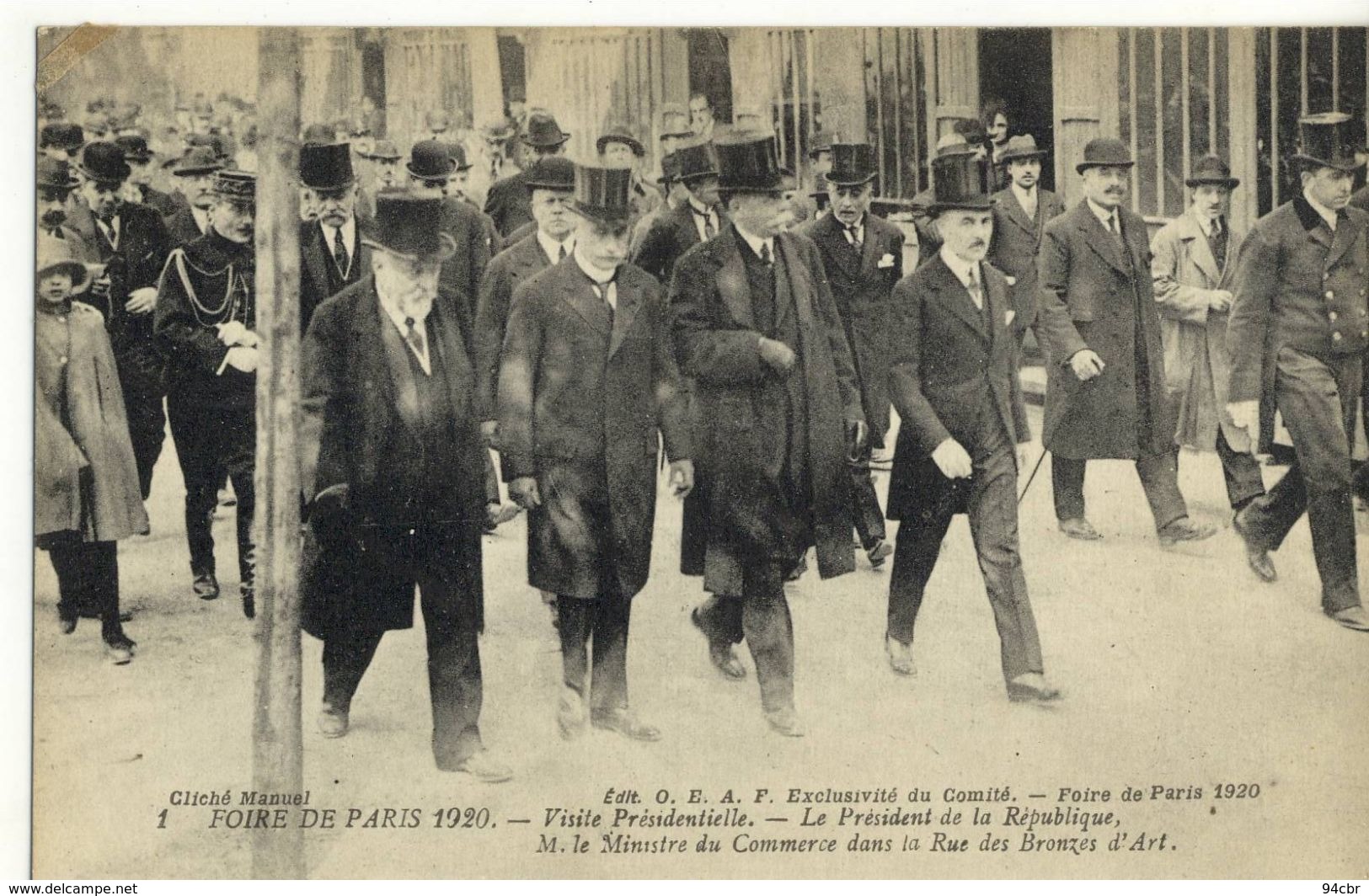 CPA (75)  FOIRE DE PARIS  1920 Visite Presidentielle  DANS LA RUE DES BRONZES D ART (b Th Paris) - Exposiciones