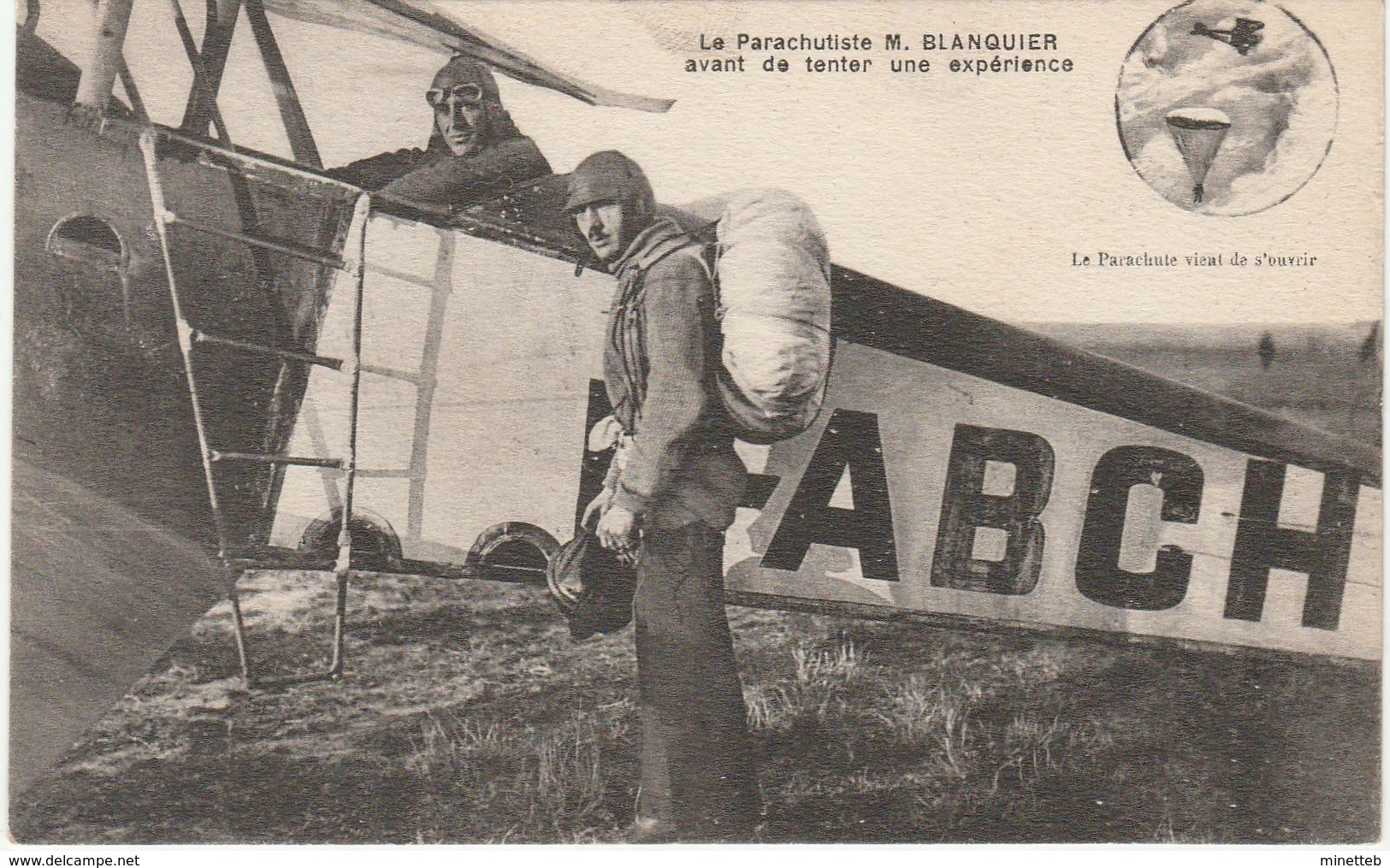 Le Parachutiste M Blanquier Avant De Tenter Une Xpérience - Parachutespringen