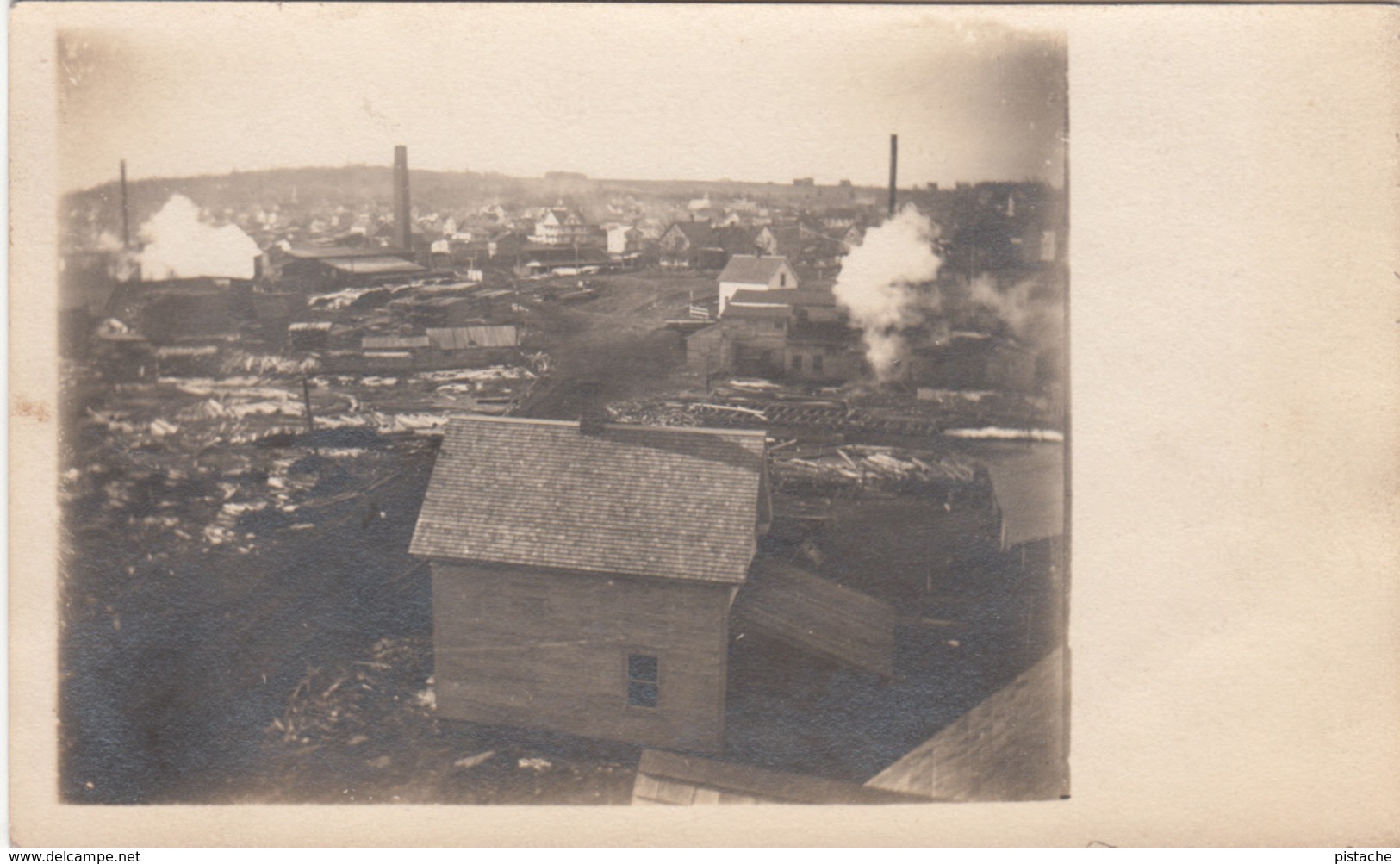 B&W RPPC - Real Photo Postcard Velox Stamp Box 1907-1920 - Workers' Village  - 2 Scans - Autres & Non Classés