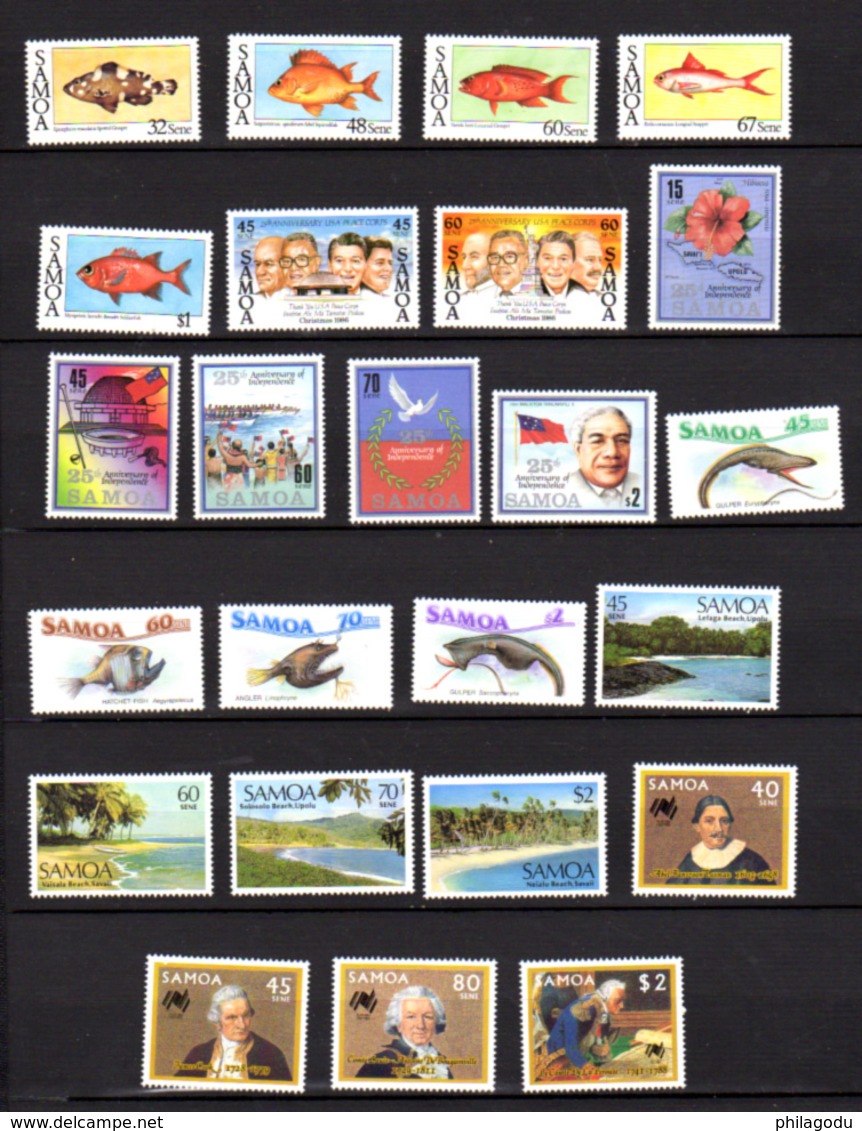 1985-87  Samoa, Séries Thématiques  Entre Yv. 588 Et 639**, Cote 69 €, - Samoa