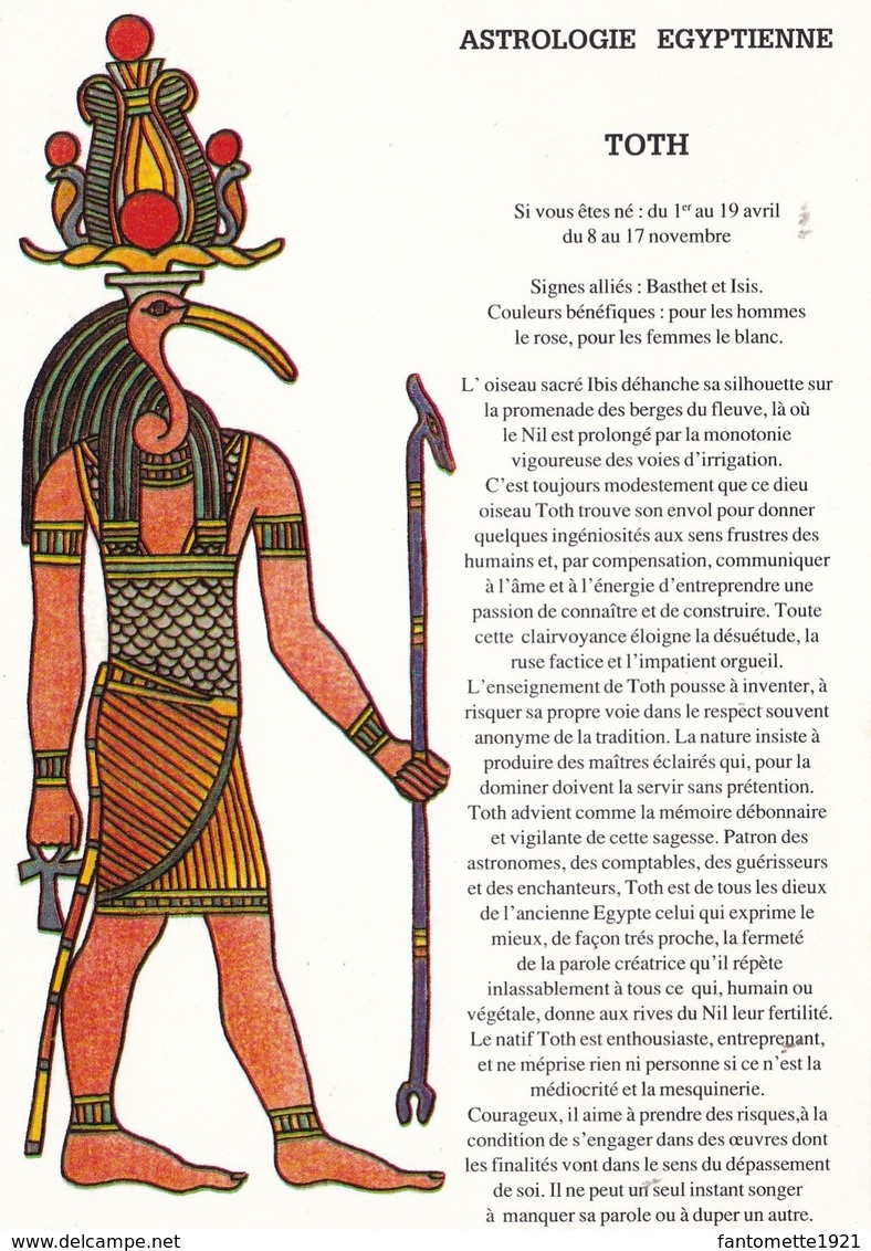 ASTROLOGIE EGYPTIENNE TOTH (dil357) - Astrology