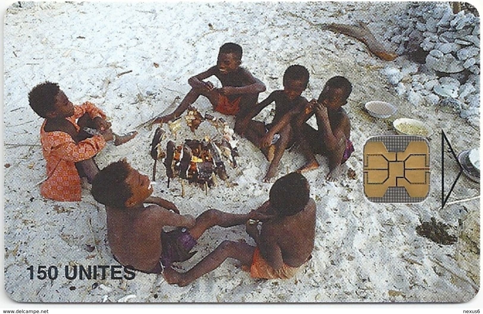 Madagascar - Telecom Malagasy - Children Cooking 2 - 150Units, OB2, 50.000ex, Used - Madagaskar