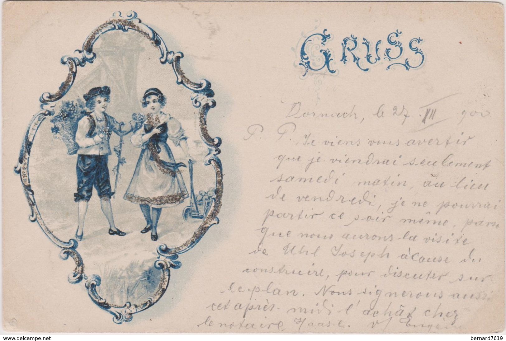 Suisse Gruss  24 Decembre  1900a Dornach - Dornach