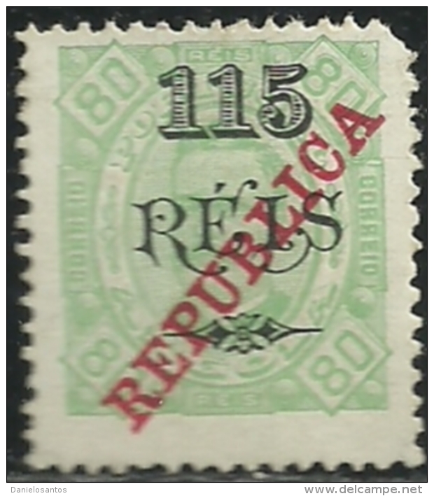 Angola 1915 Provisional Issue 1902 Overprinted REPUBLICA In Carmine A3 King Carlos Mint Hinge Mark - Altri & Non Classificati