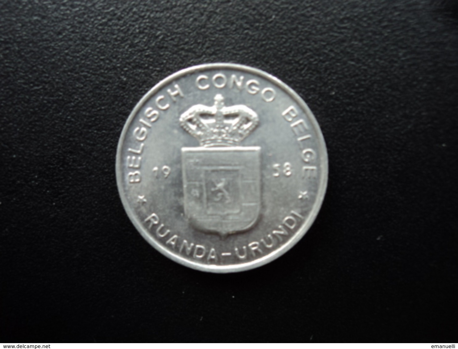 CONGO BELGE : RUANDA - URUNDI : 1 FRANC   1958   KM 4   SUP+ - 1951-1960: Baudouin I