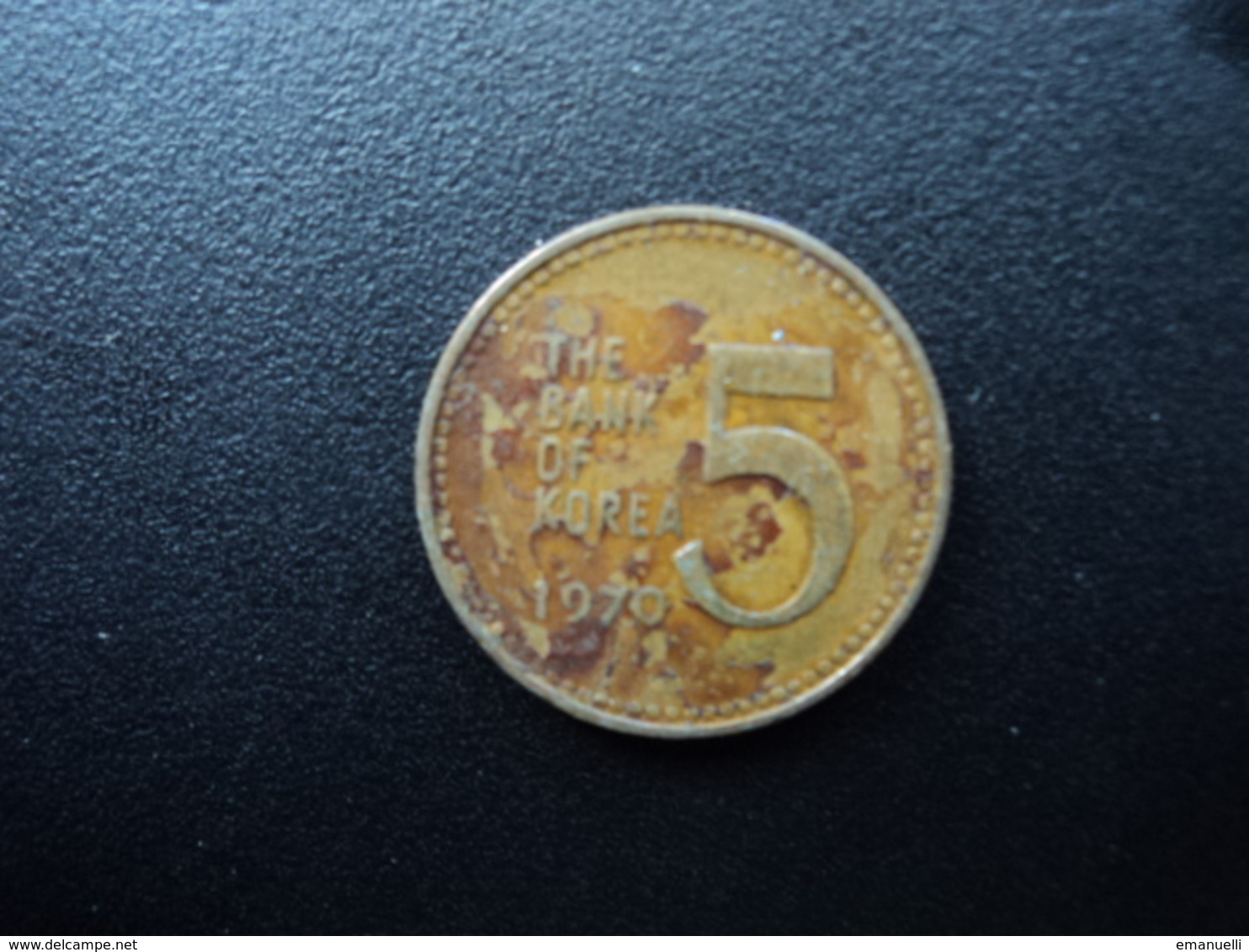CORÉE DU SUD : 5 WON  1970   KM 5   TTB+ - Corée Du Sud