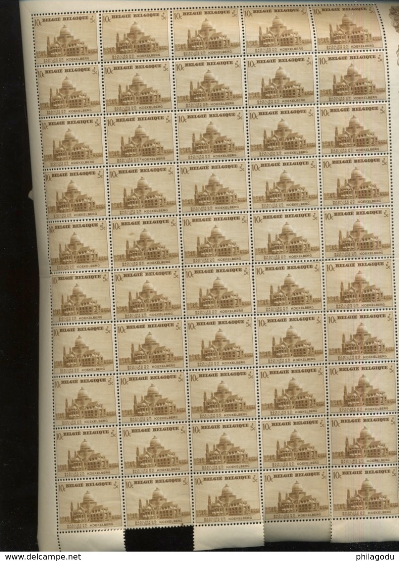 472 Grand Morceau Feuille 50 Ex 10c Basilique Avec Variété V1 Cote 31 E - Neufs