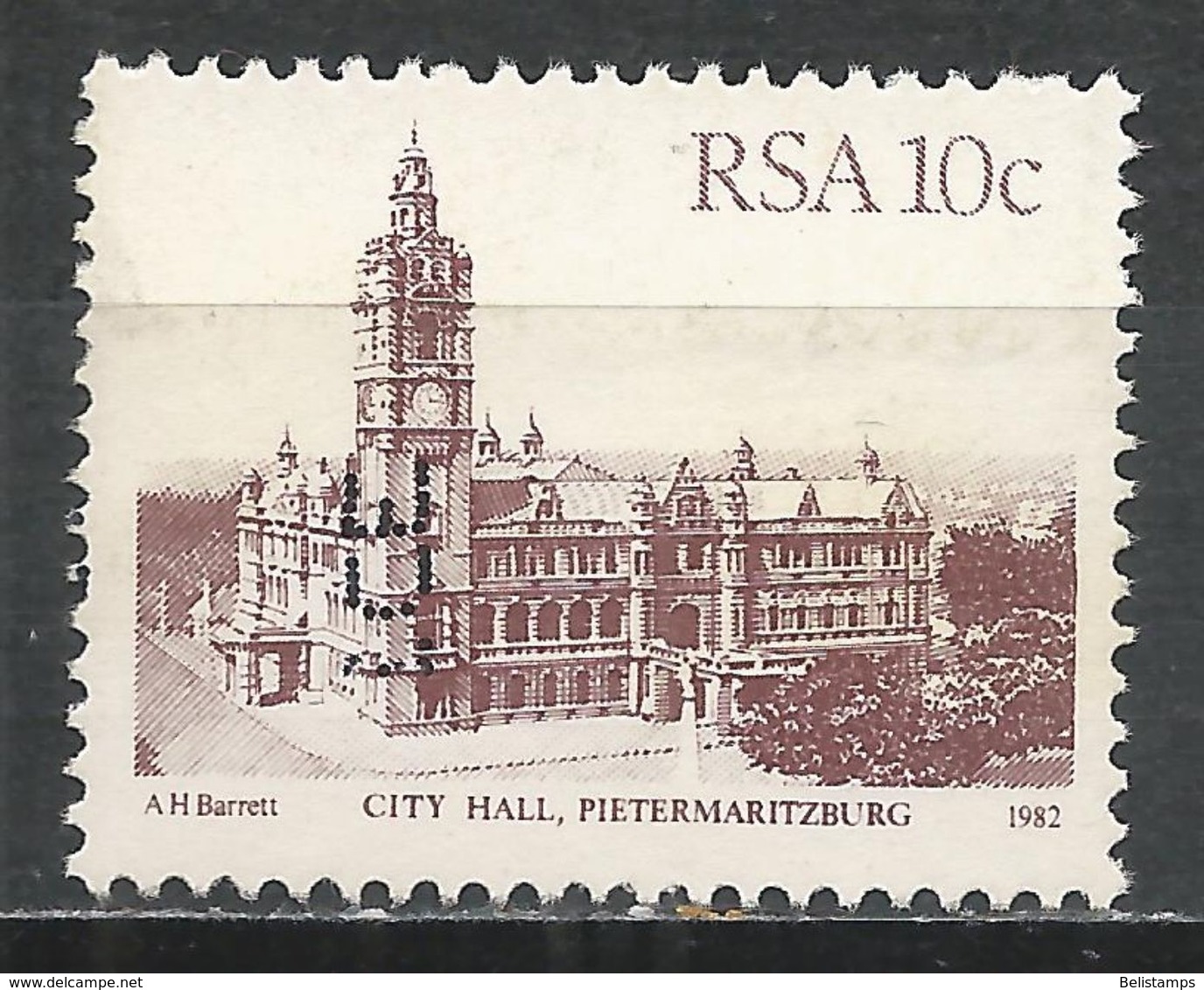 South Africa 1982. Scott #576 (U) City Hall, Pietermaritzburg - Oblitérés