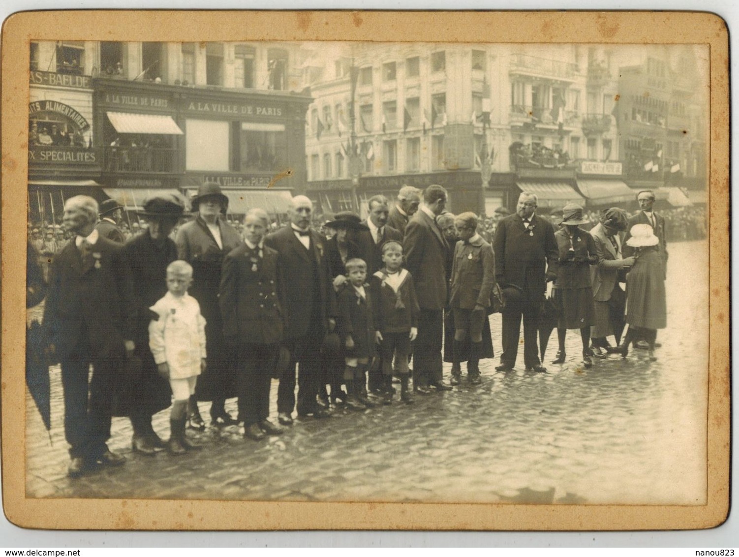 VALENCIENNES VERITABLE PHOTO " ROUAULT " CLICHE DE PRESSE OFFICIEL Photographie MILITARIA Place D'Armes Café - Lieux