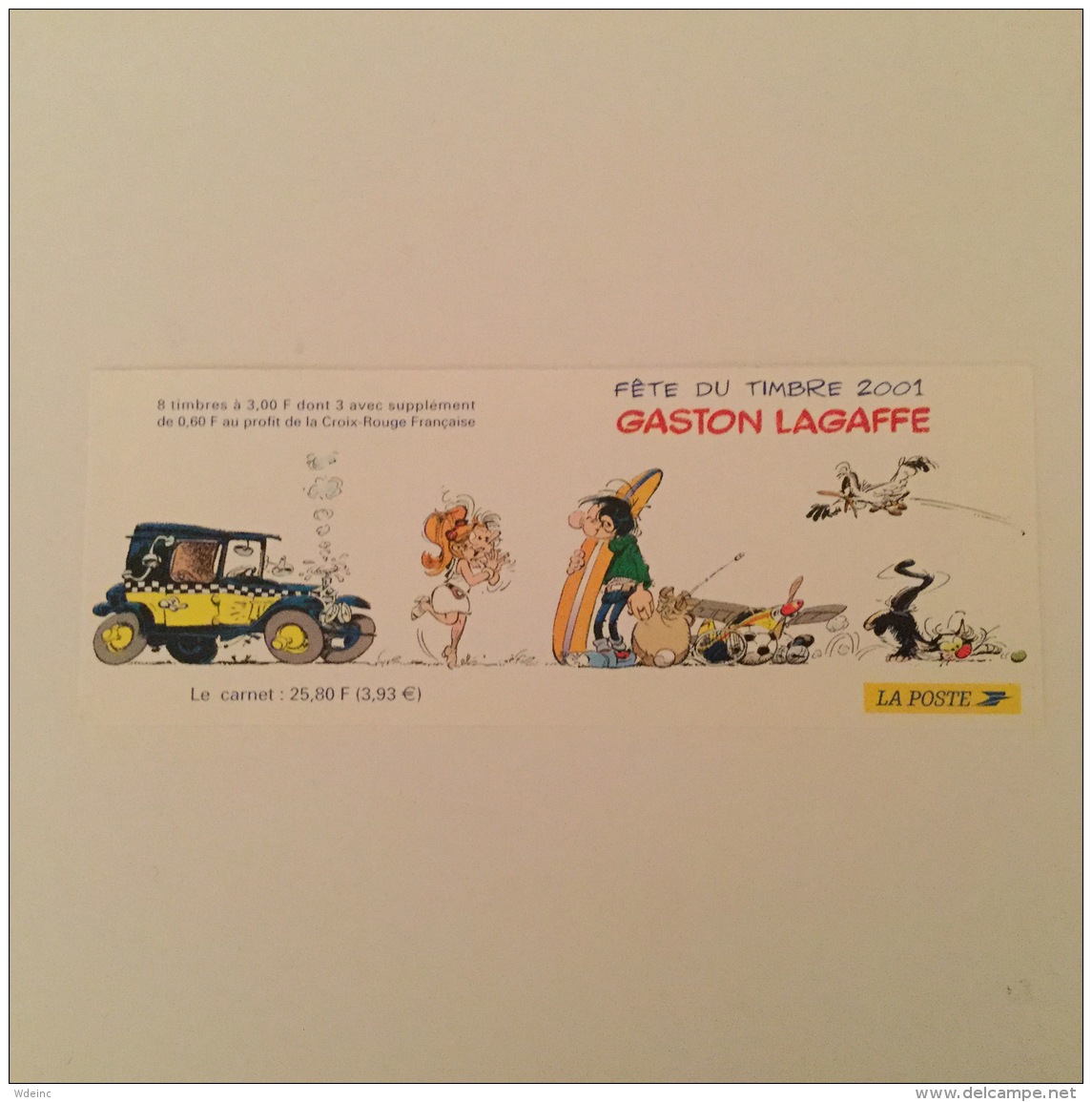 FRANCE 2001 Fete Du Timbre Gaston Lagaffe Carnet- Superbe-MUH YvBC3370a - Commémoratifs