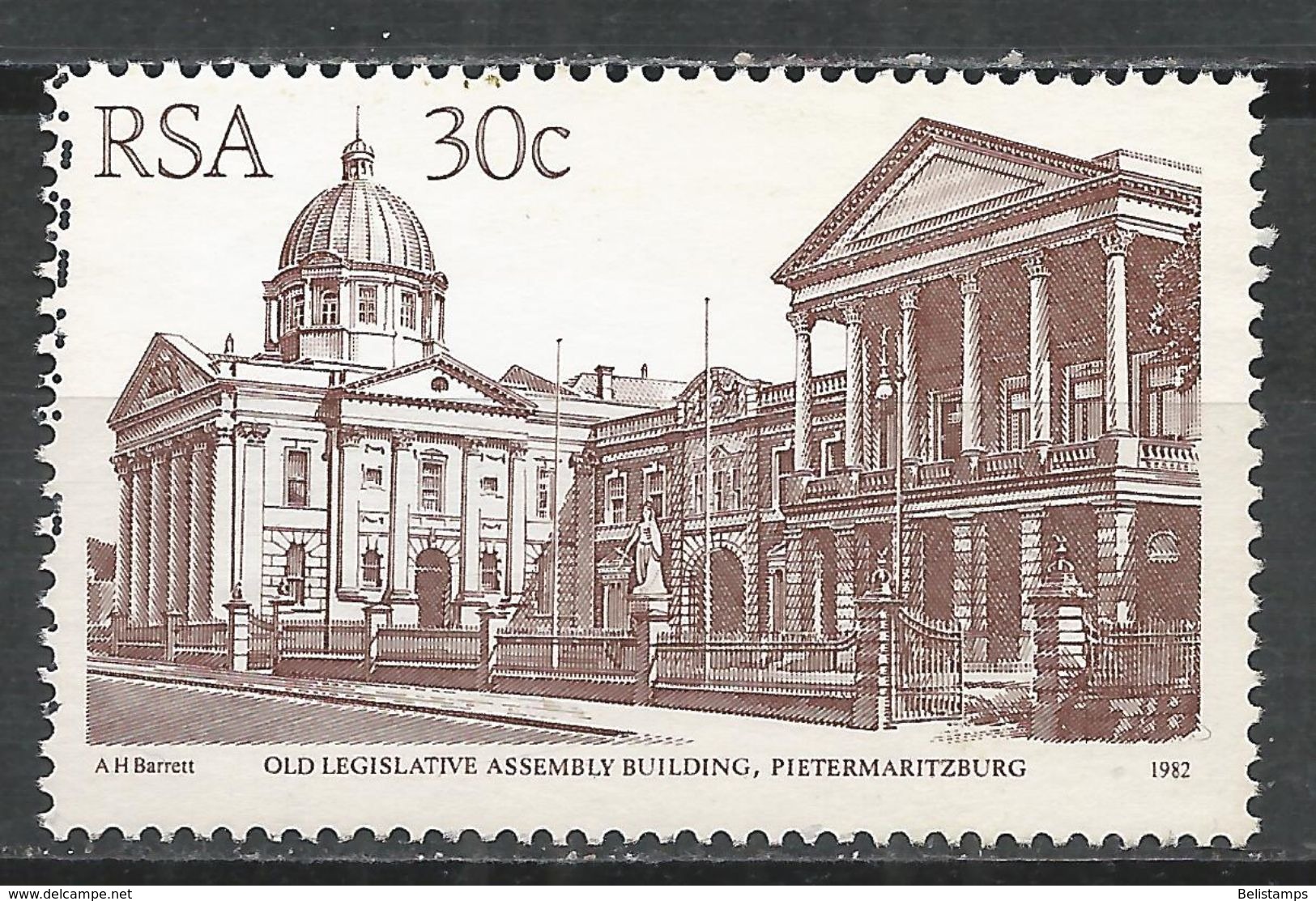 South Africa 1986. Scott #598 (U) Old Legislative Assembly Building, Pietermaritzburg - Oblitérés