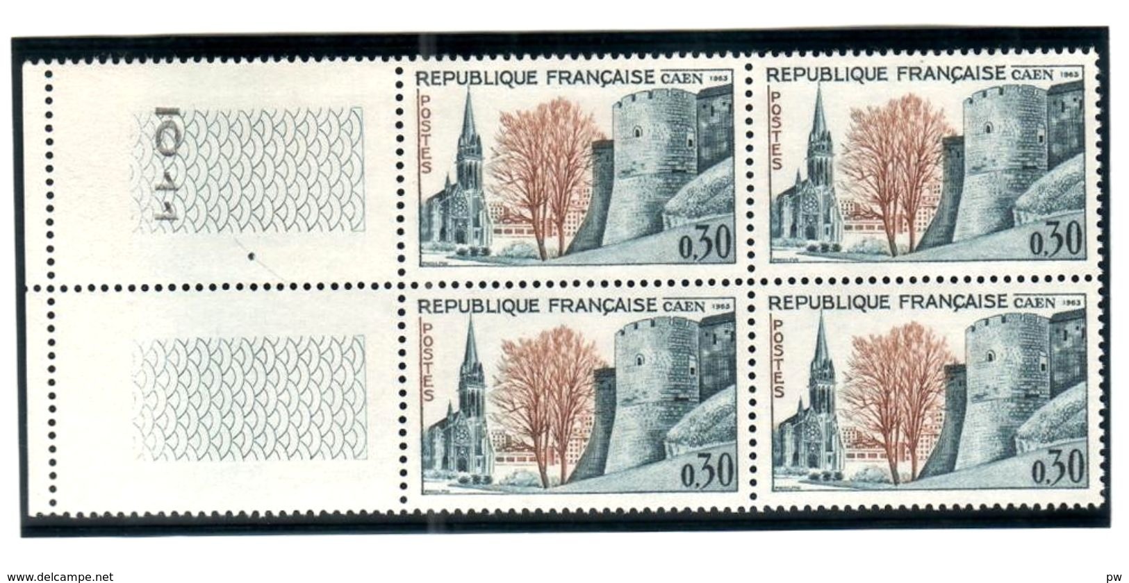 FRANCE 1963 YT N° 1389  CAEN ** - Unused Stamps