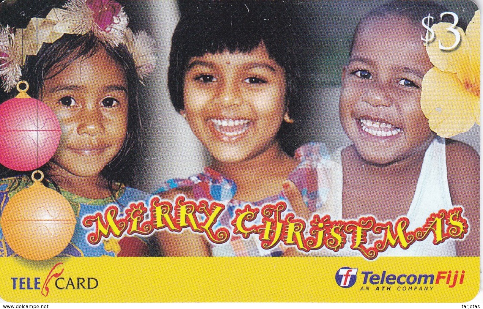 TARJETA DE LAS FIJI DE NAVIDAD (CHRISTMAS) NIÑOS- CHILDREN - Fiji