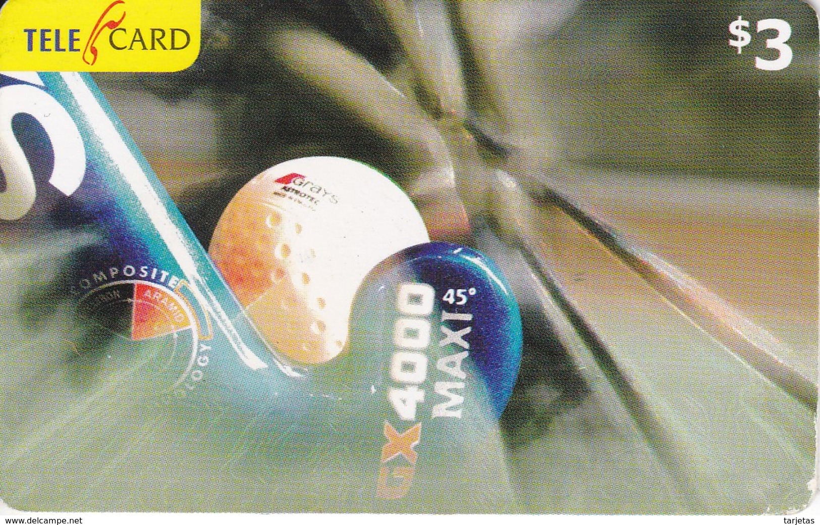 TARJETA DE LAS FIJI DE GOLF - Fidji