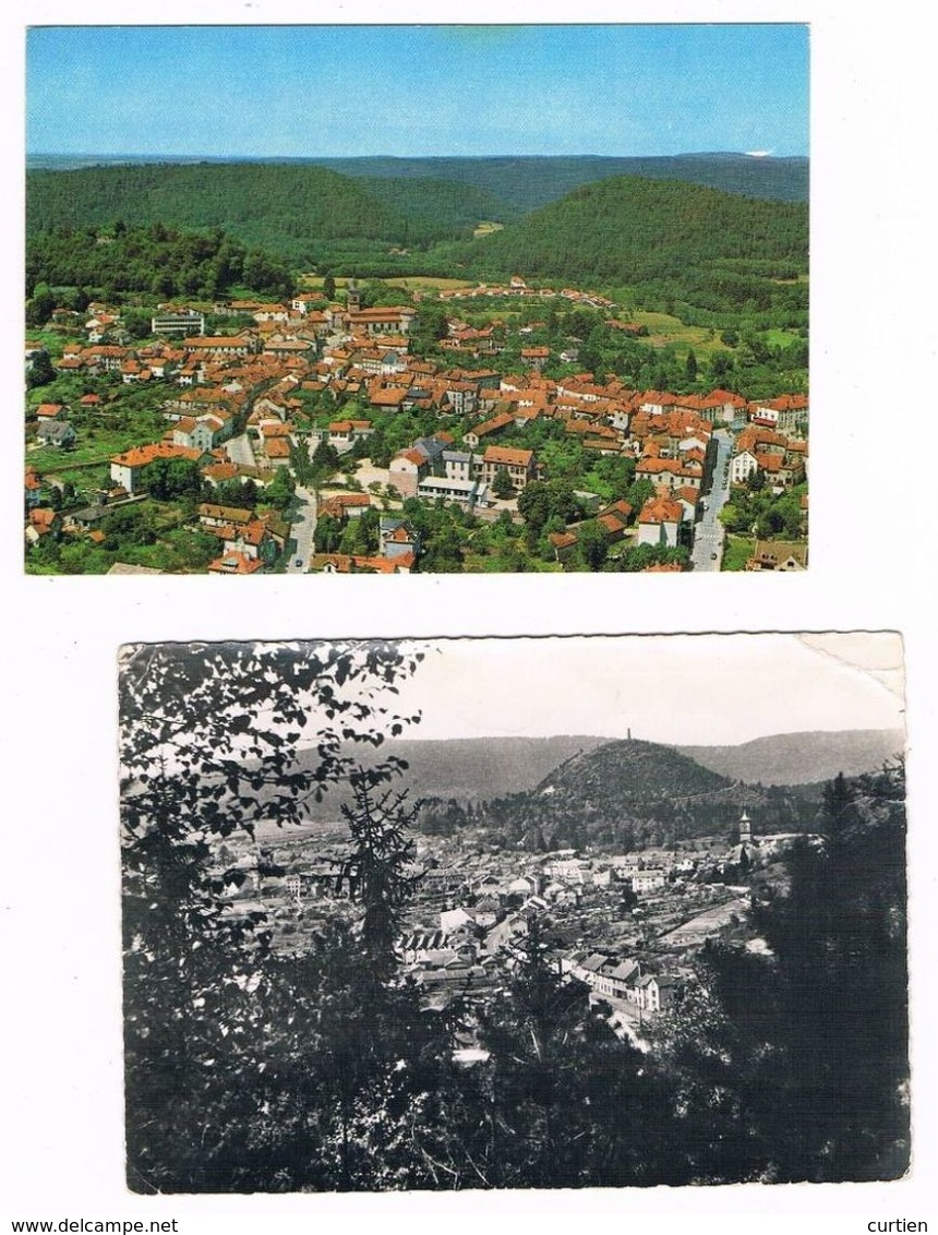 BRUYERES  88  Vue Aerienne 1976 + Vue Generale 1957 . 2cartes . - Bruyeres