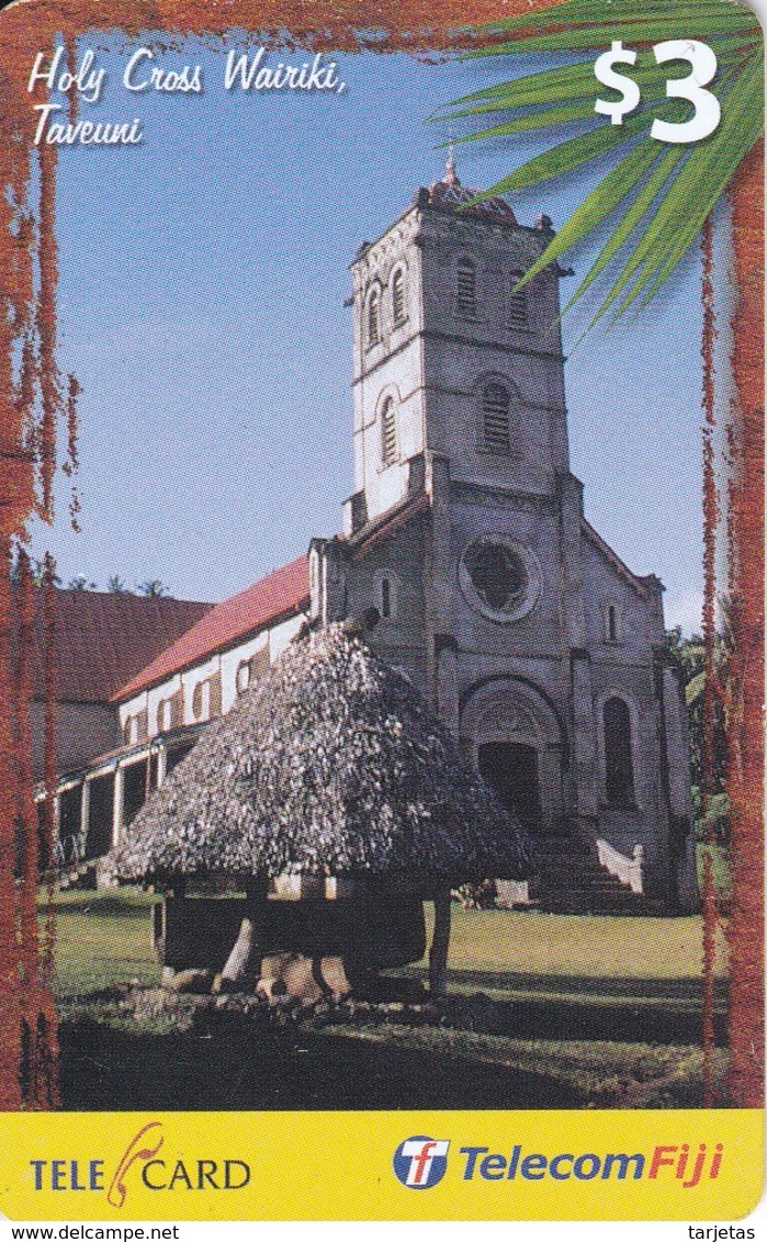 TARJETA DE LAS FIJI DE HOLY CROSS WAIRIKI - TAVEUNI - Fidji