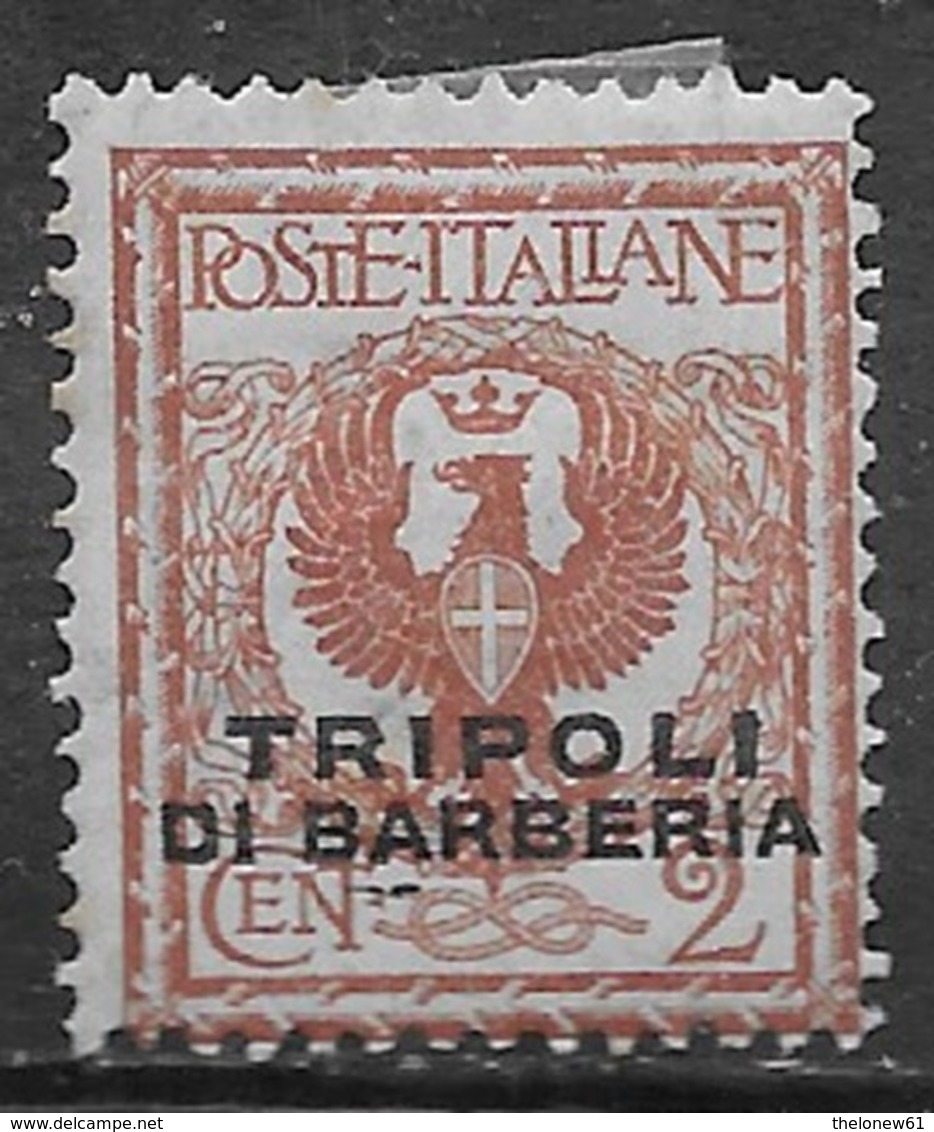 Italia Italy 1915 Estero Tripoli Di Barberia C2 Non Emesso Sa N.12 Nuovo MH * - Uffici D'Europa E D'Asia