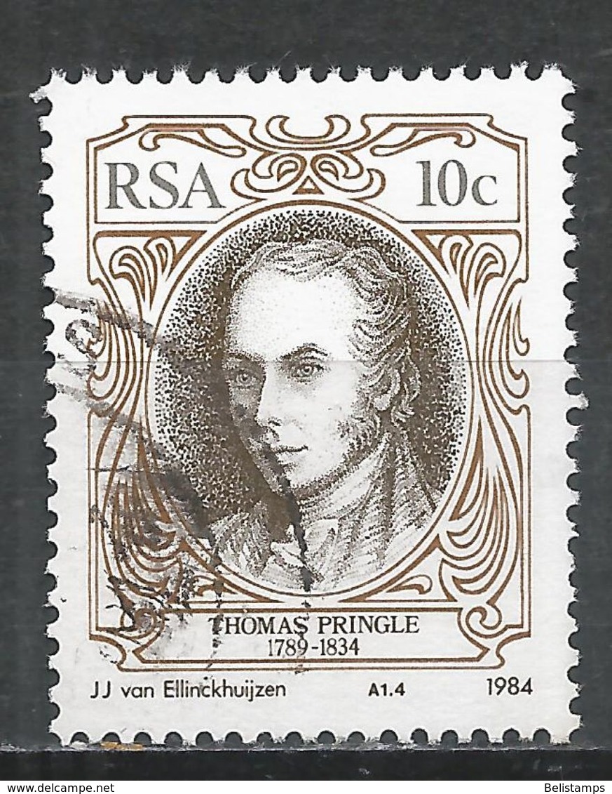 South Africa 1984. Scott #626 (U) Thomas Pringle (1789-1834), English Writer - Oblitérés