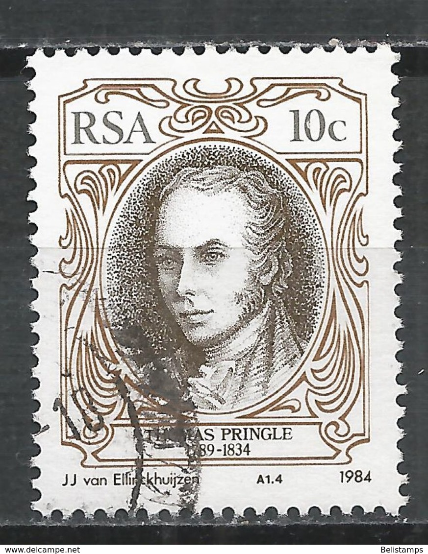 South Africa 1984. Scott #626 (U) Thomas Pringle (1789-1834), English Writer - Oblitérés
